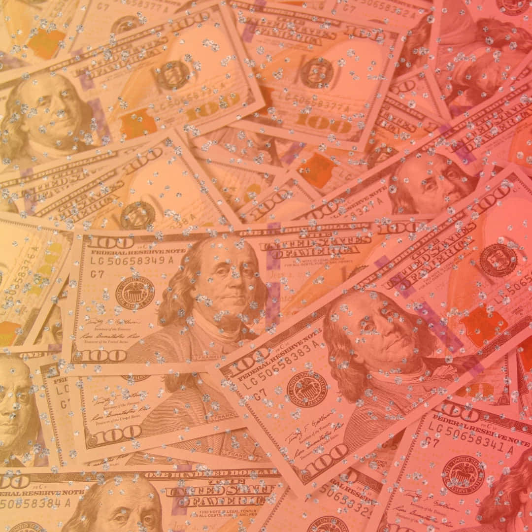 100 Dollar Bill, glow, warm light, SD Desktop Wallpaper