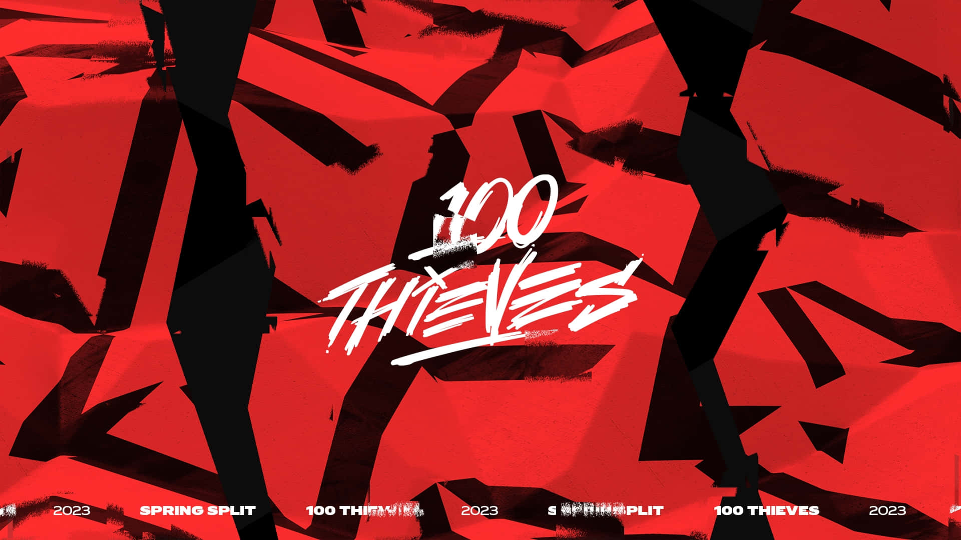 100 Thieves, red, black, Full HD Desktop Wallpaper
