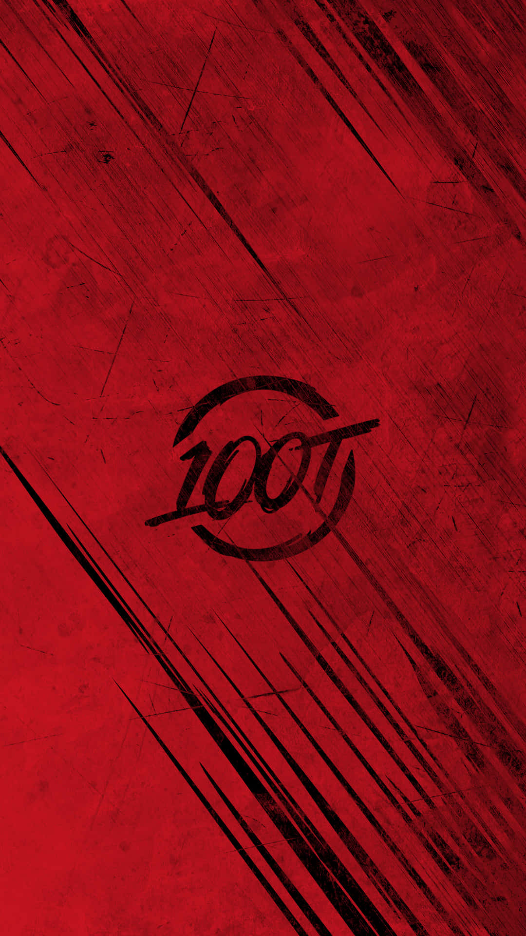 100 Thieves, red textured background, black diagonal scratches, Full HD Phone Wallpaper