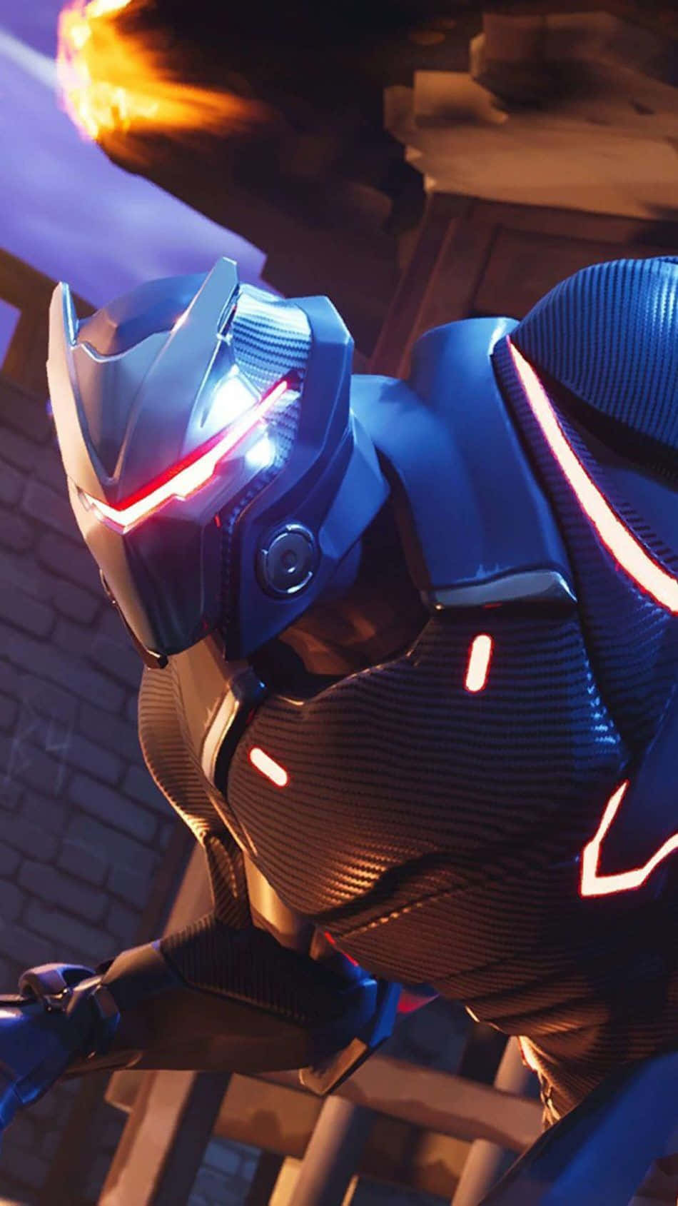 Fortnite, robot, futuristic setting, HD Phone Wallpaper