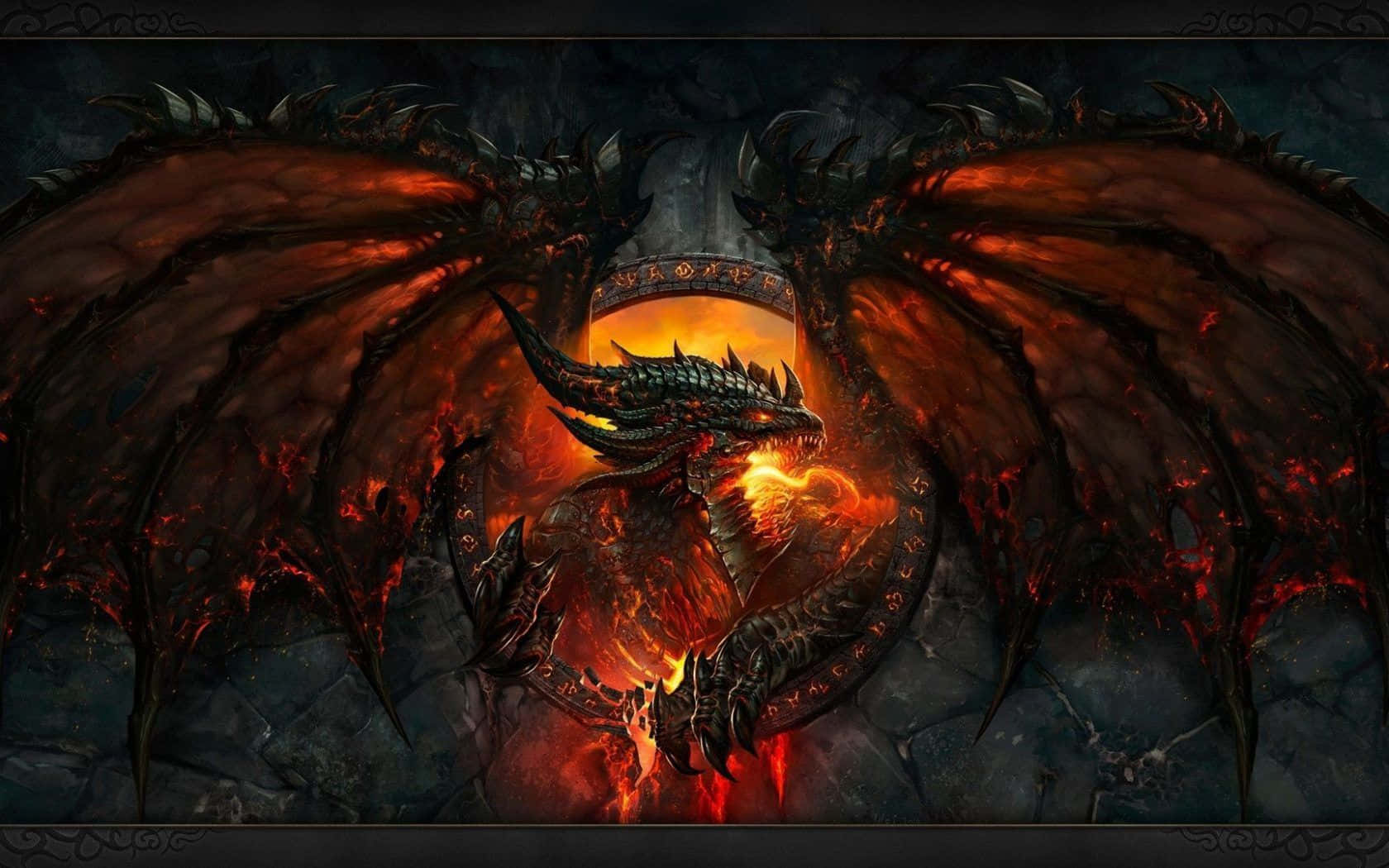 1080p dragon, dark dragon, glowing red eyes, HD Desktop Wallpaper