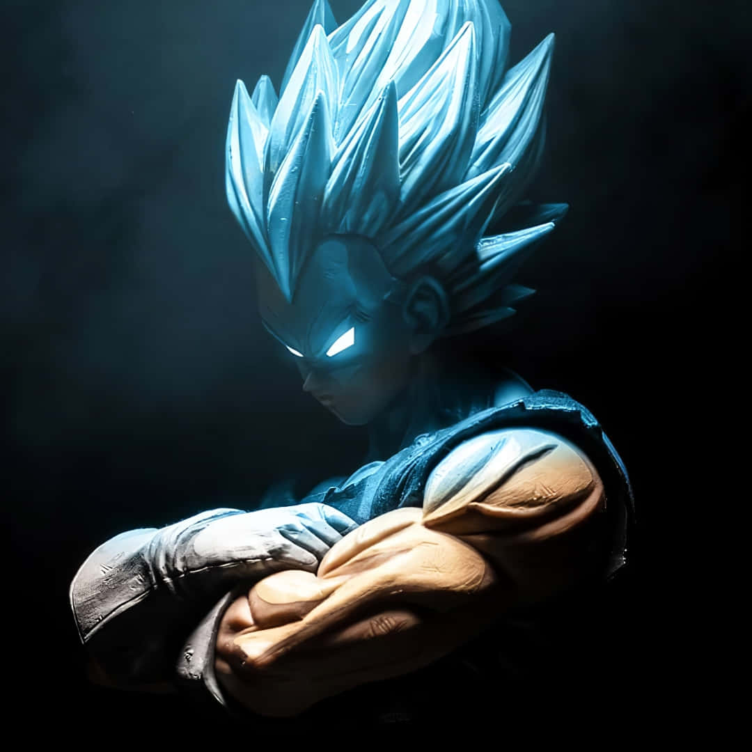 Vegeta, blue-haired, anime warrior, SD Desktop Wallpaper