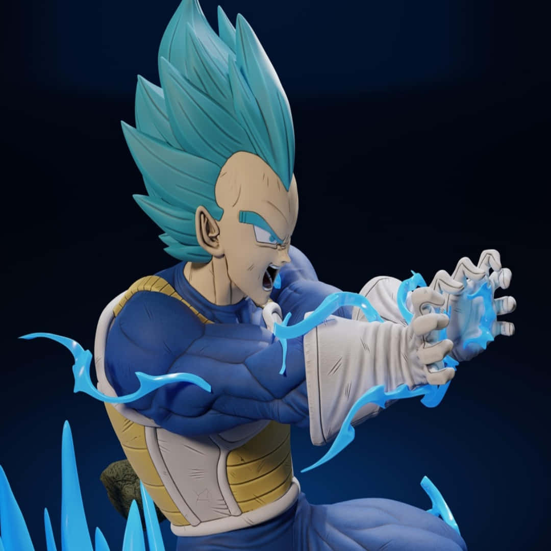 Vegeta, saiyan armor, spiky blue hair, SD Desktop Wallpaper