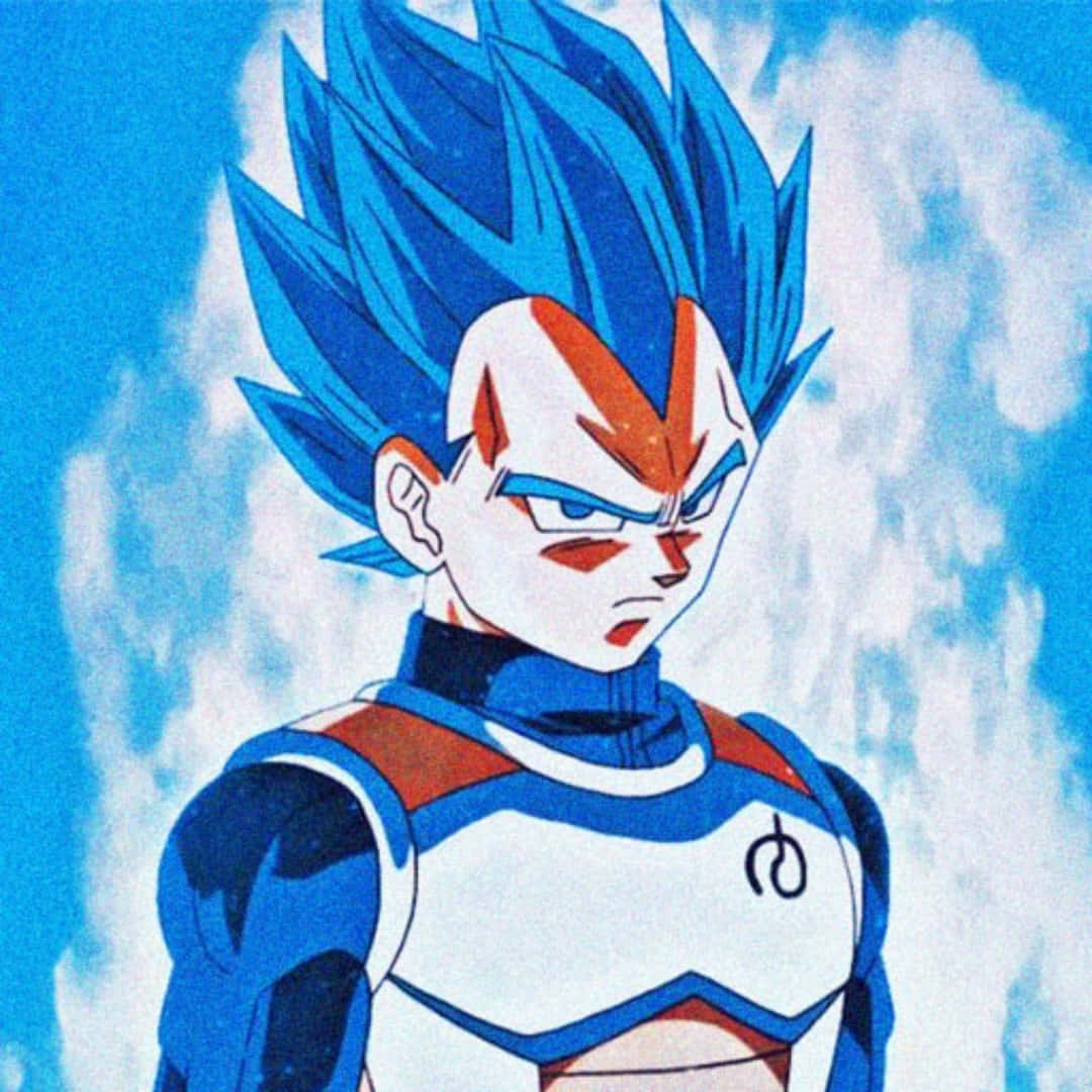 Vegeta, blue-haired, red markings, SD Desktop Wallpaper