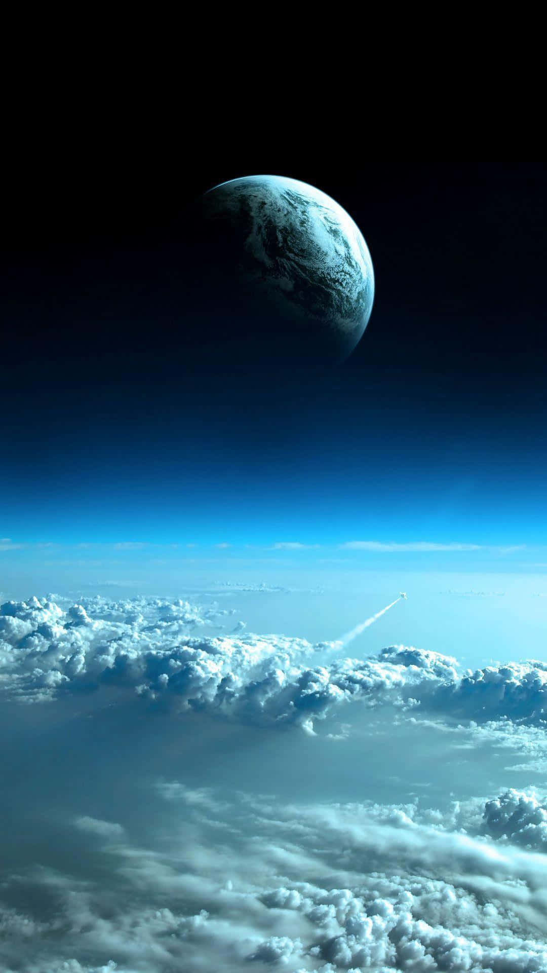 1080x1920, blue marble, dark cosmos, Full HD Phone Wallpaper