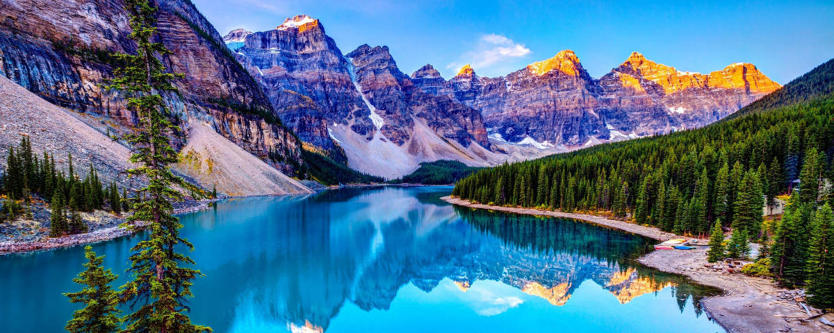 1200x480, blue calm lake, alpine lake, SD Desktop Wallpaper
