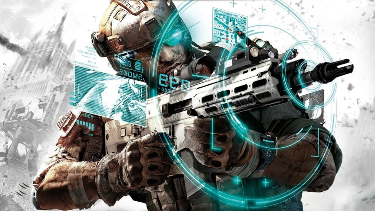 1280 x 720 gaming, futuristic soldier, combat gear, HD Desktop Wallpaper