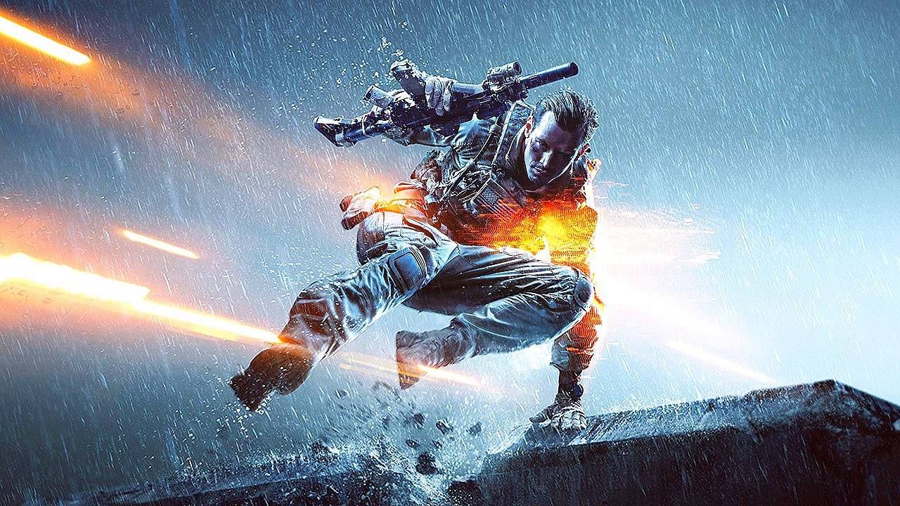 1280x720 Gaming, soldier, glowing weapon, HD Desktop Wallpaper