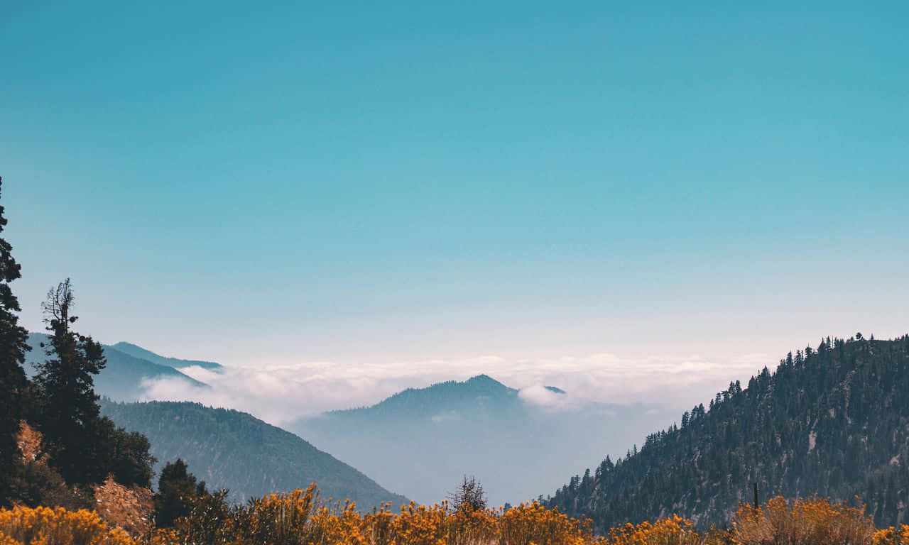1280x768, snow-capped mountains, mountain valley, HD Desktop Wallpaper