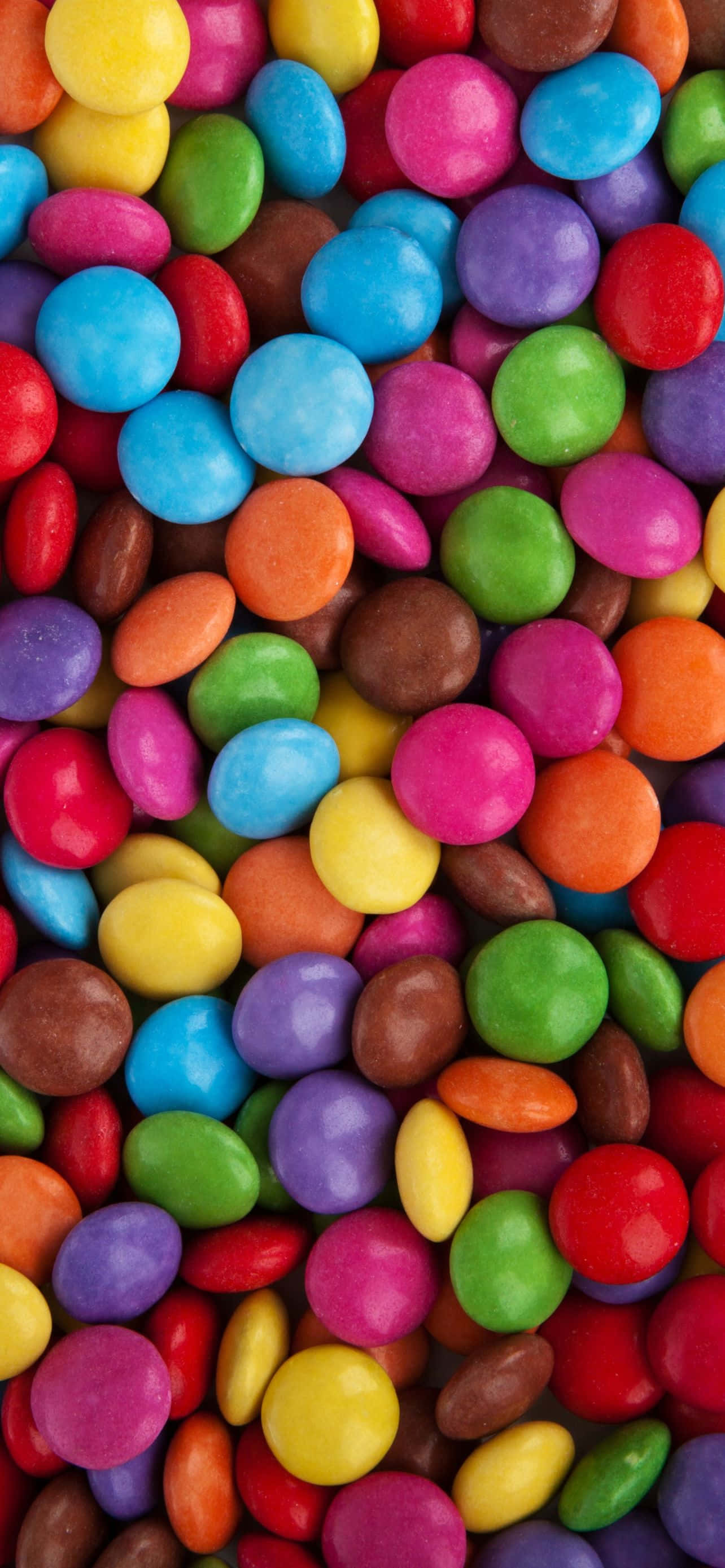 1284x2778, colorful round candies, vibrant close-up, 2K Phone Wallpaper