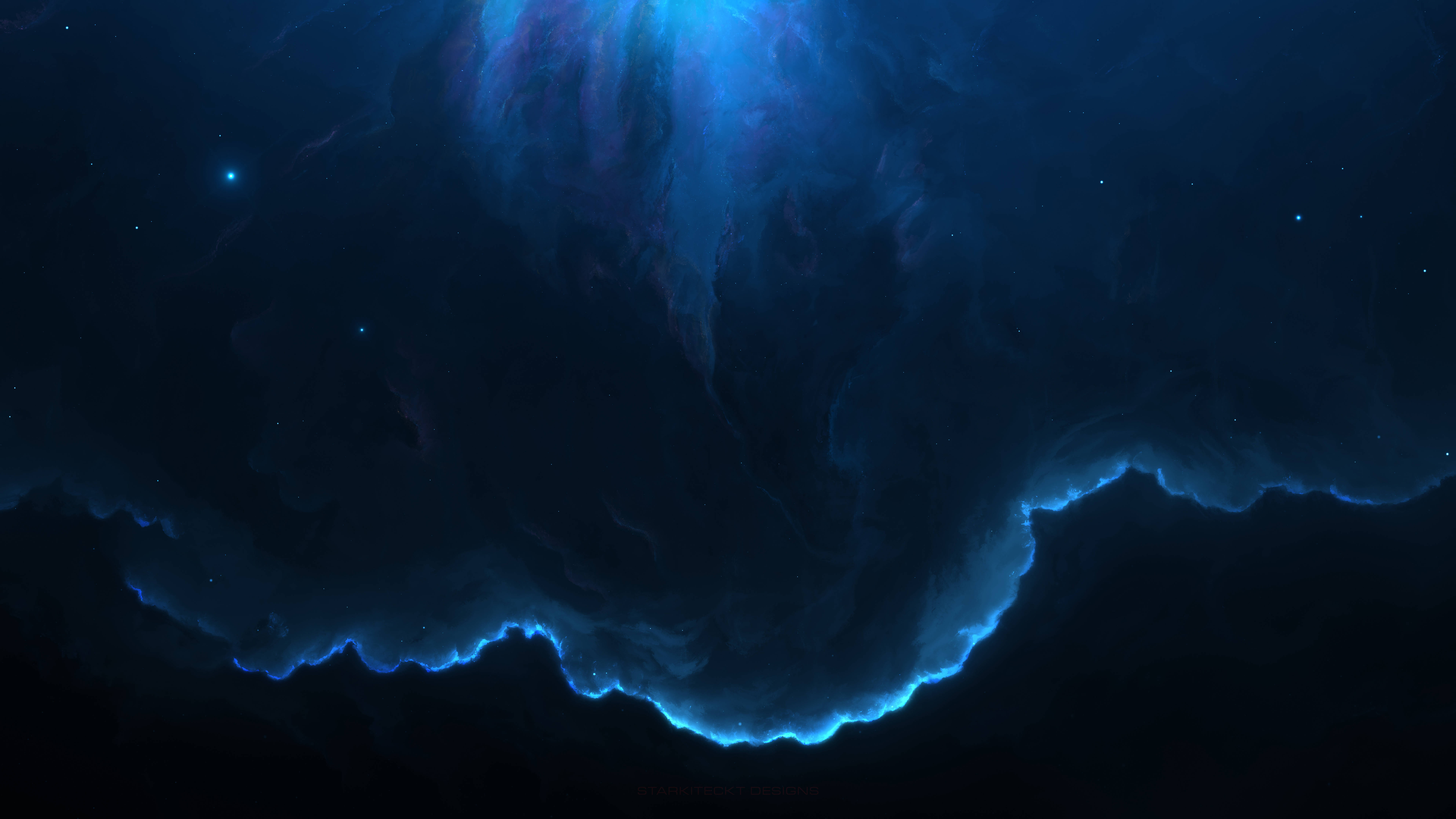 12k, cloud, blue glow, 8K Desktop Wallpaper