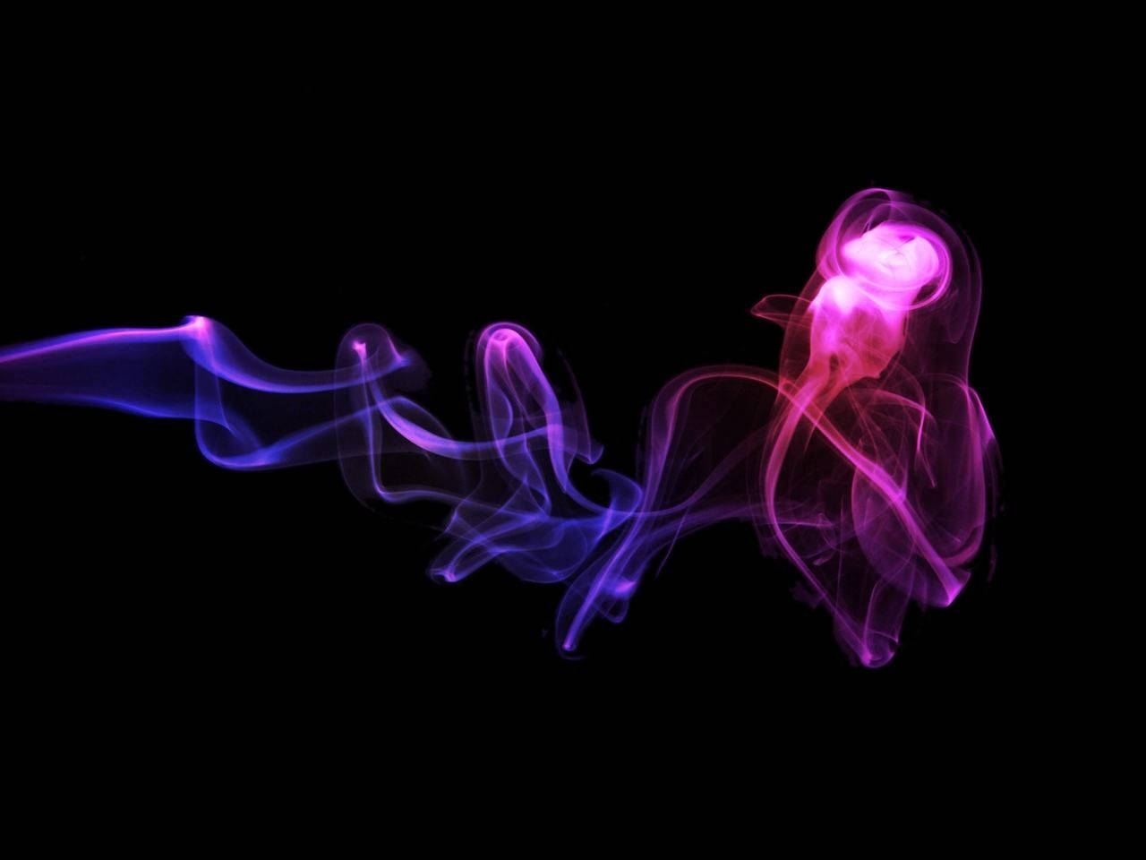 12k, gradient smoke effect, vibrant purple, HD Desktop Wallpaper