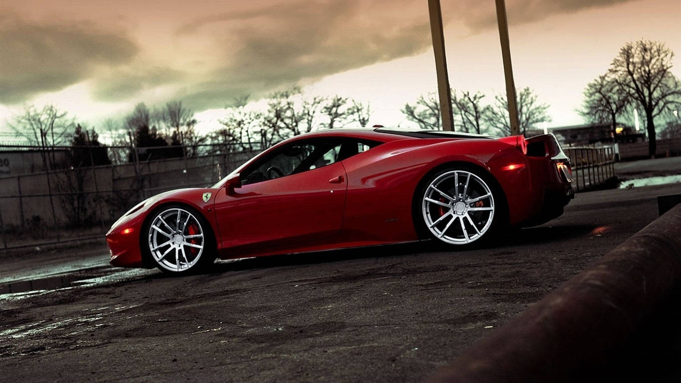 Ferrari, 458 Italia, red, HD Desktop Wallpaper