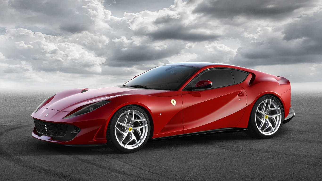 2018 812 Superfast, Ferrari, red, HD Desktop Wallpaper
