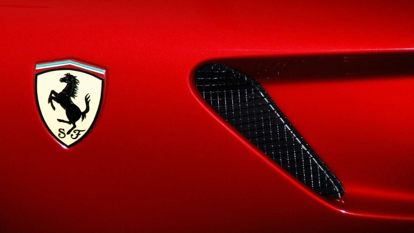 Ferrari, 599, glossy red car hood, HD Desktop Wallpaper