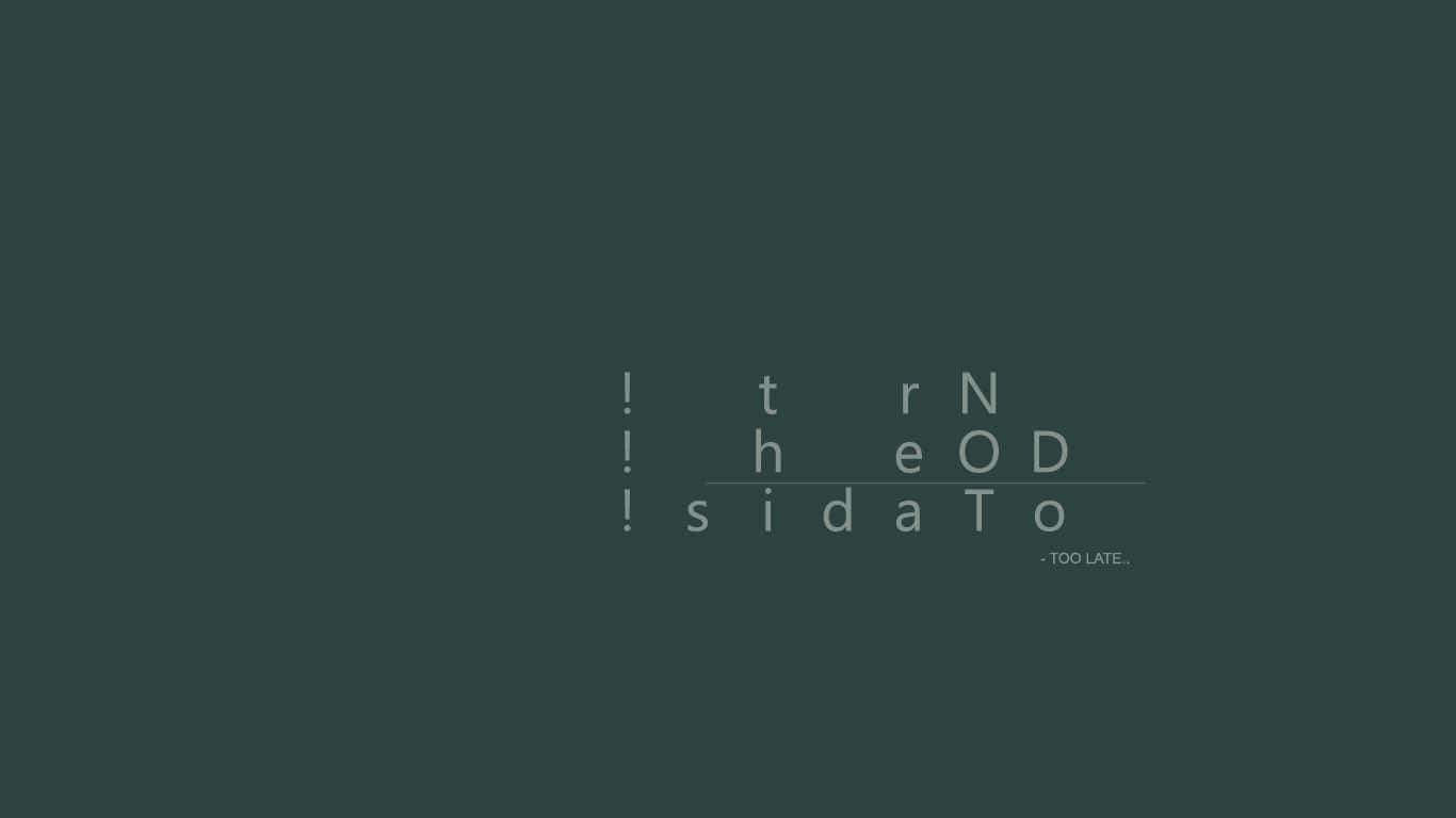 1366x768, Minimalist, dark green background, HD Desktop Wallpaper