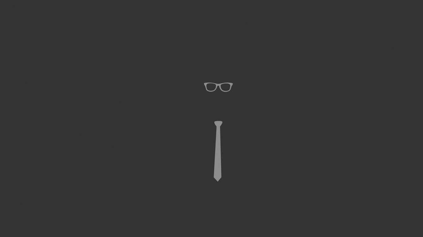 1366x768 minimalist, glasses, tie, HD Desktop Wallpaper