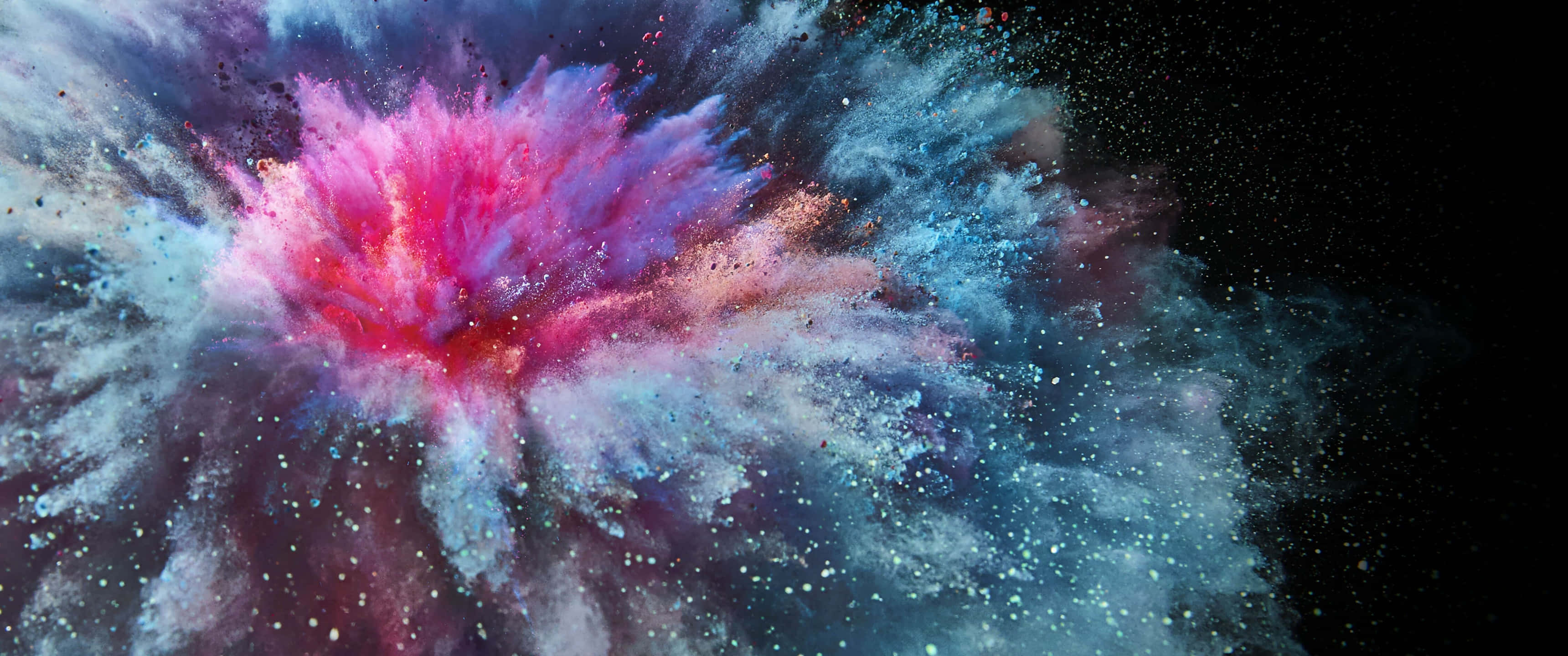 ultra wide 3440x1440, 3440x1440 resolution, pink and blue powder, 2K Desktop Wallpaper