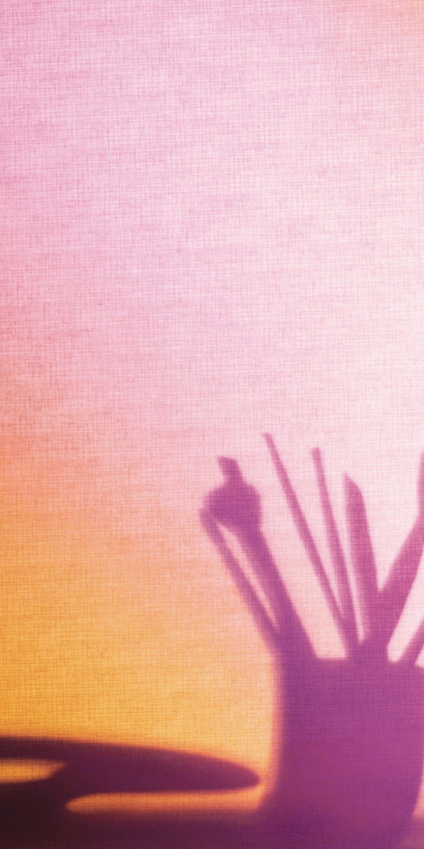 1440x2880, pink and orange gradient, paintbrushes, 2K Phone Wallpaper