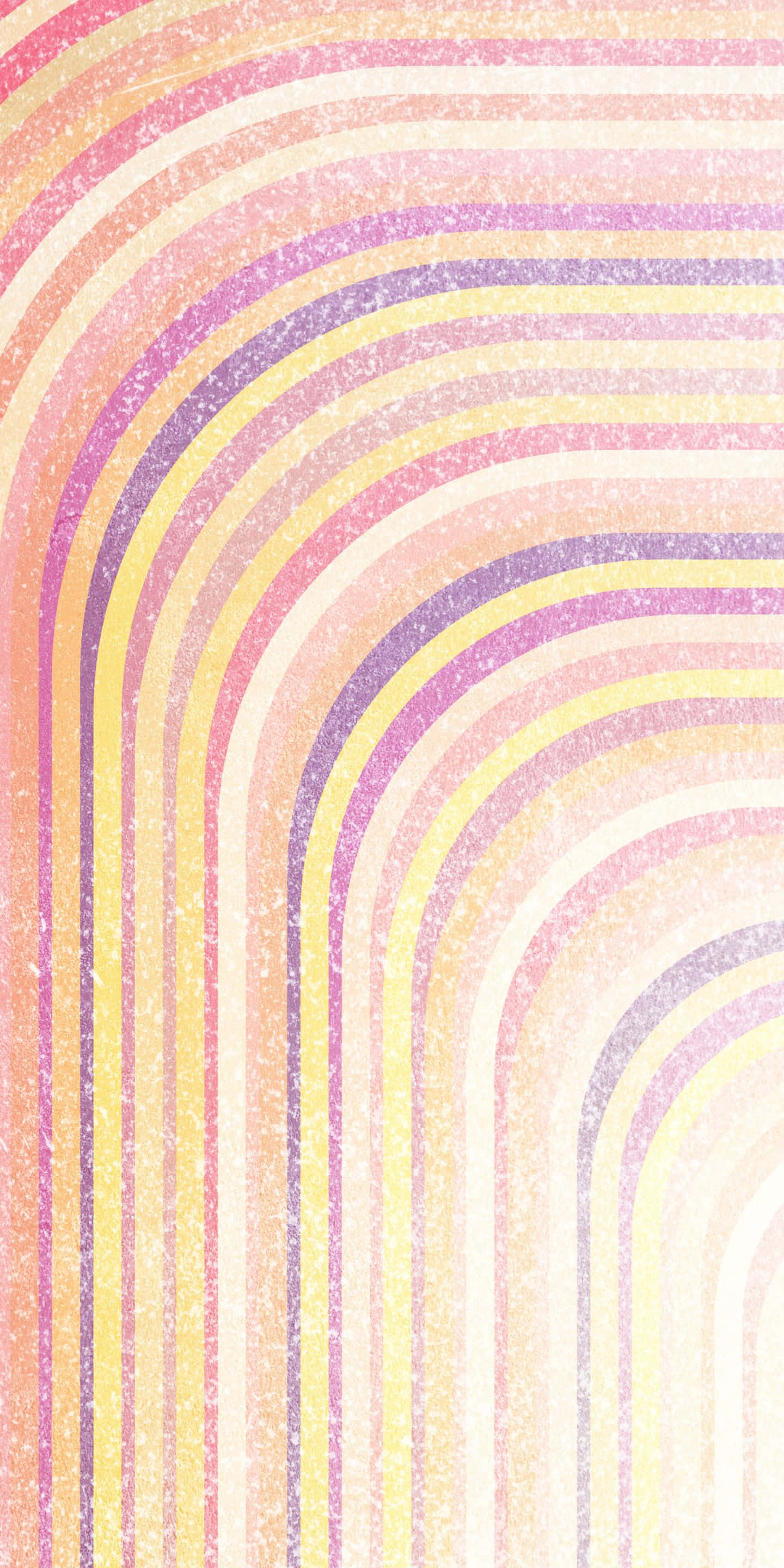1440x2880, pastel rainbow arcs, glittery texture, 2K Phone Wallpaper