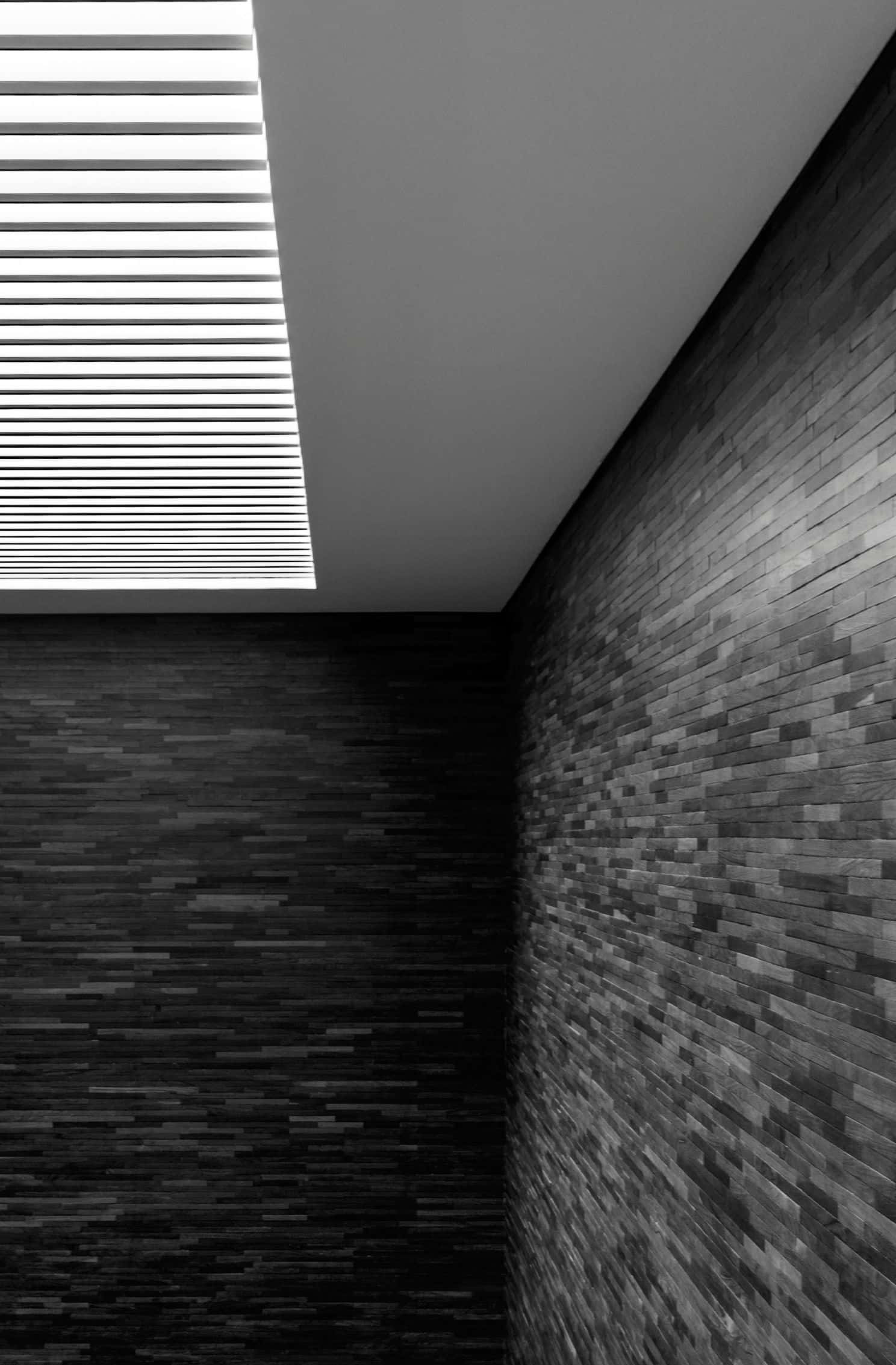 black and white photo, room, ceiling Wallpaper, Full HD Phone Wallpaper