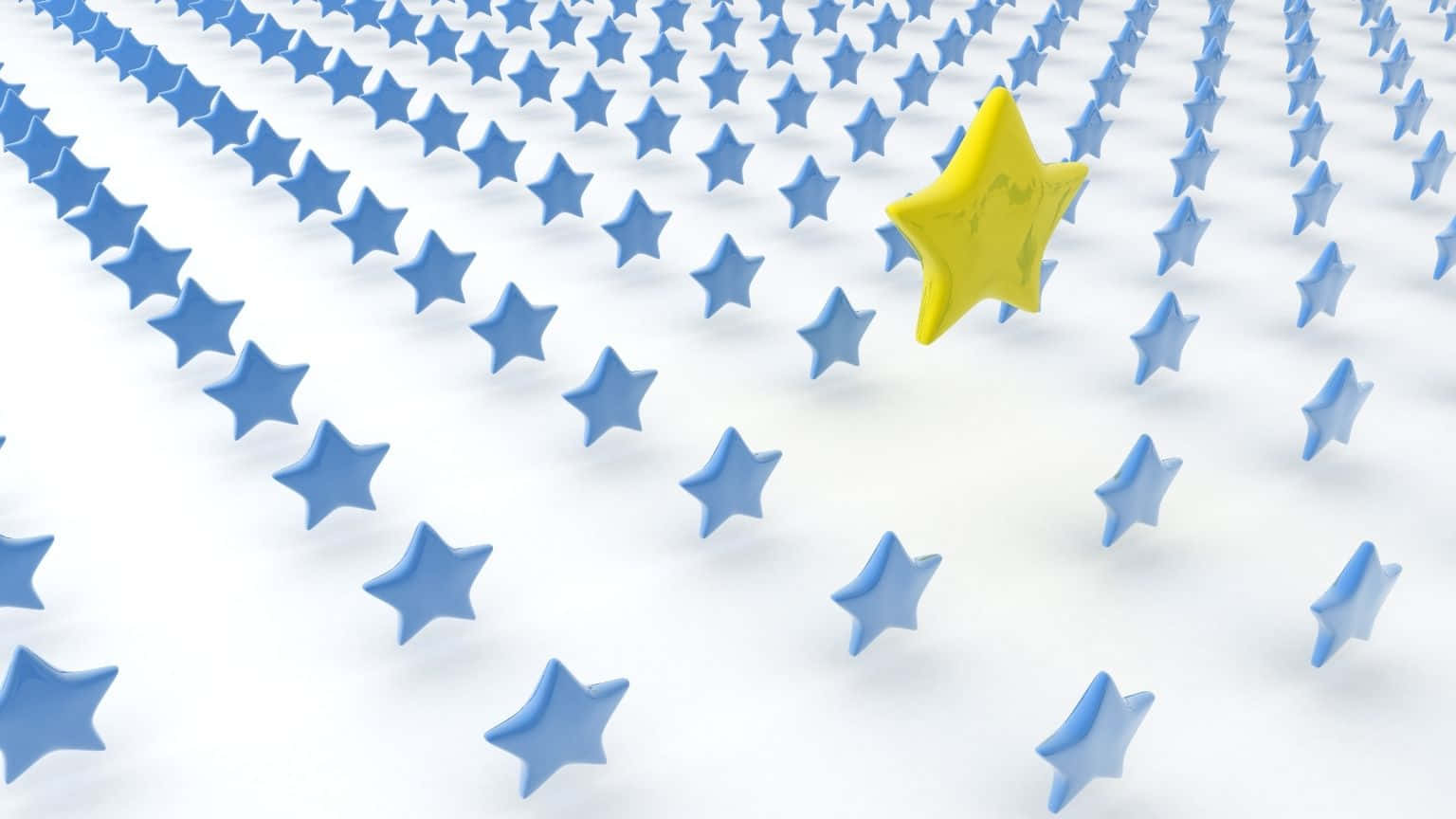 1536x864, glowing yellow star, blue stars, HD Desktop Wallpaper