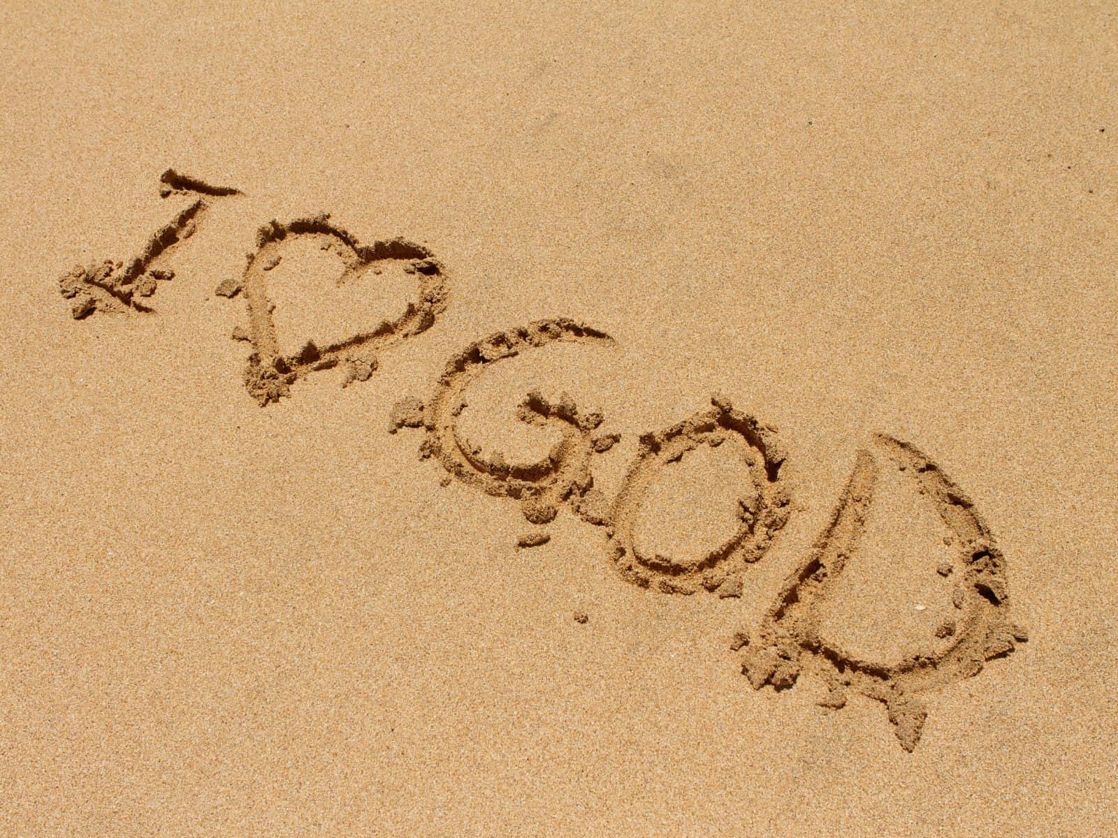 Sun Shining through Cloudy Sky, I ❤️ GOD, sand, HD Desktop Wallpaper