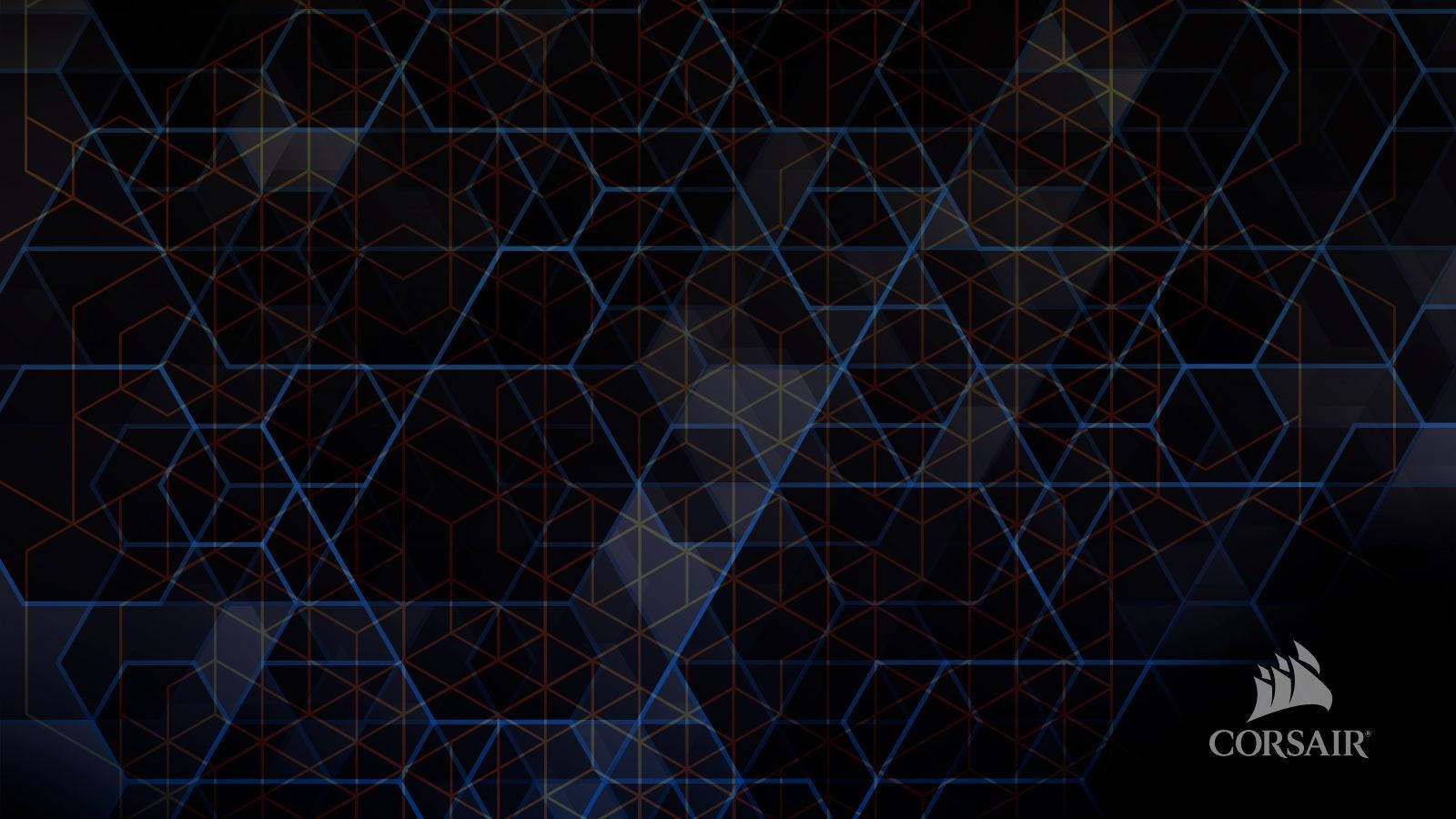dark pattern, corsair gaming, glowing blue, HD Desktop Wallpaper
