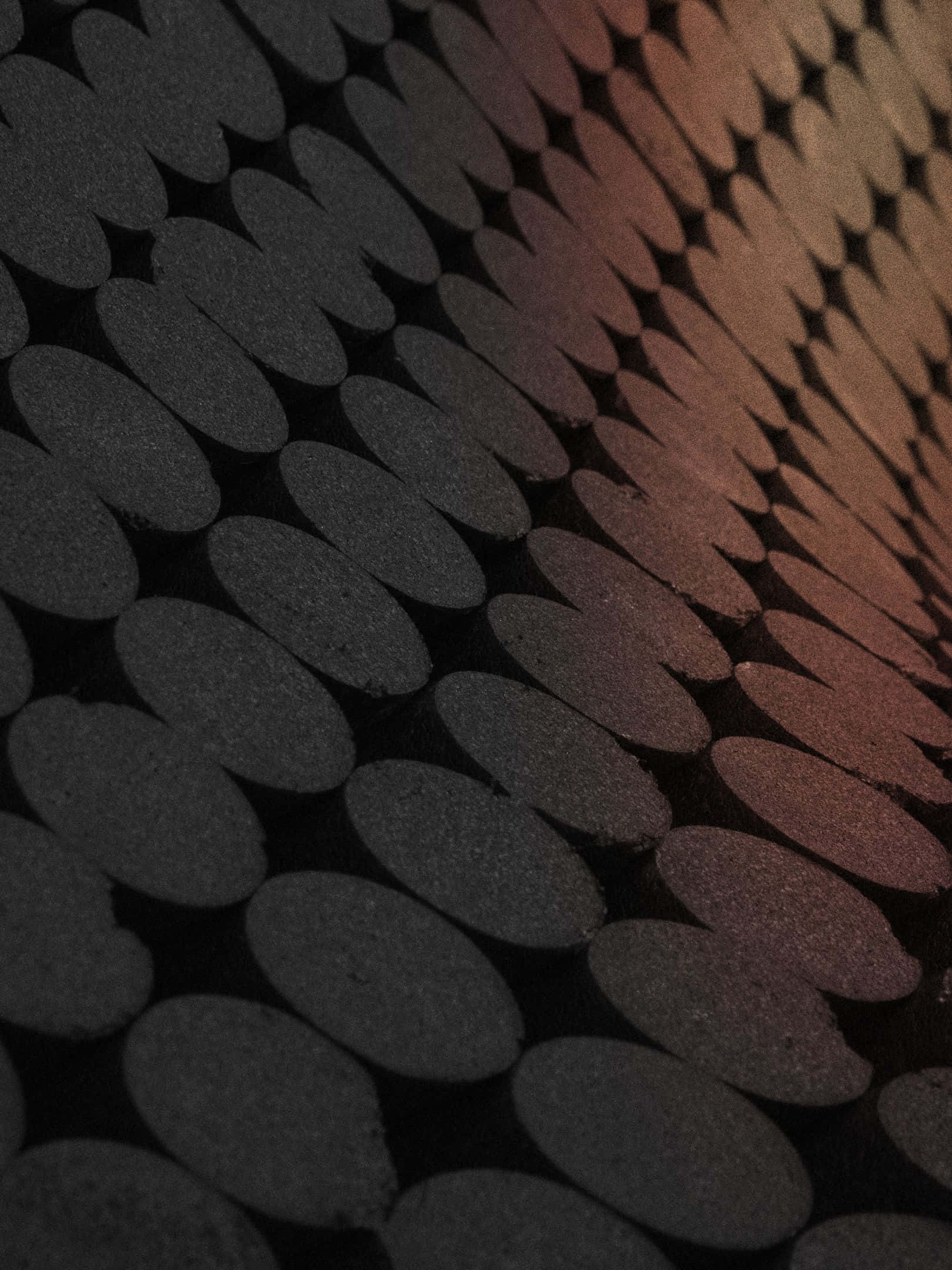 1620x2160, textured oval tiles, dark gray, Full HD Phone Wallpaper