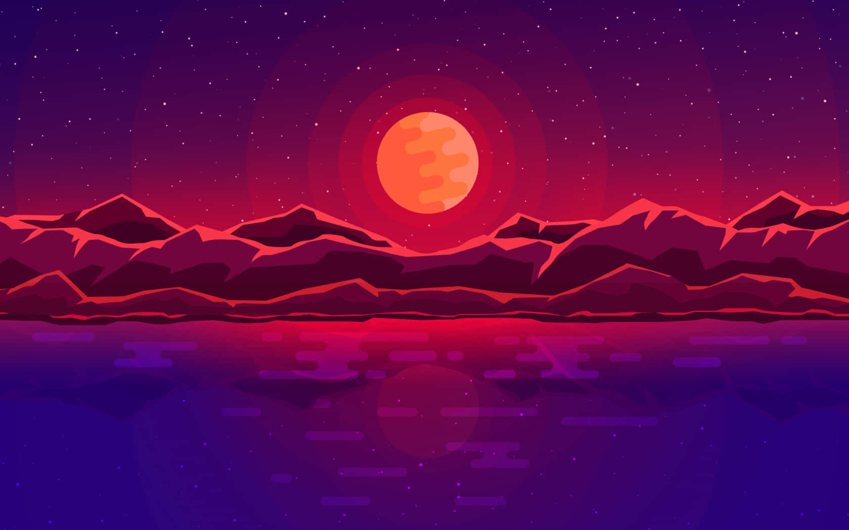1680x1050, Love, glowing orange sun, HD Desktop Wallpaper