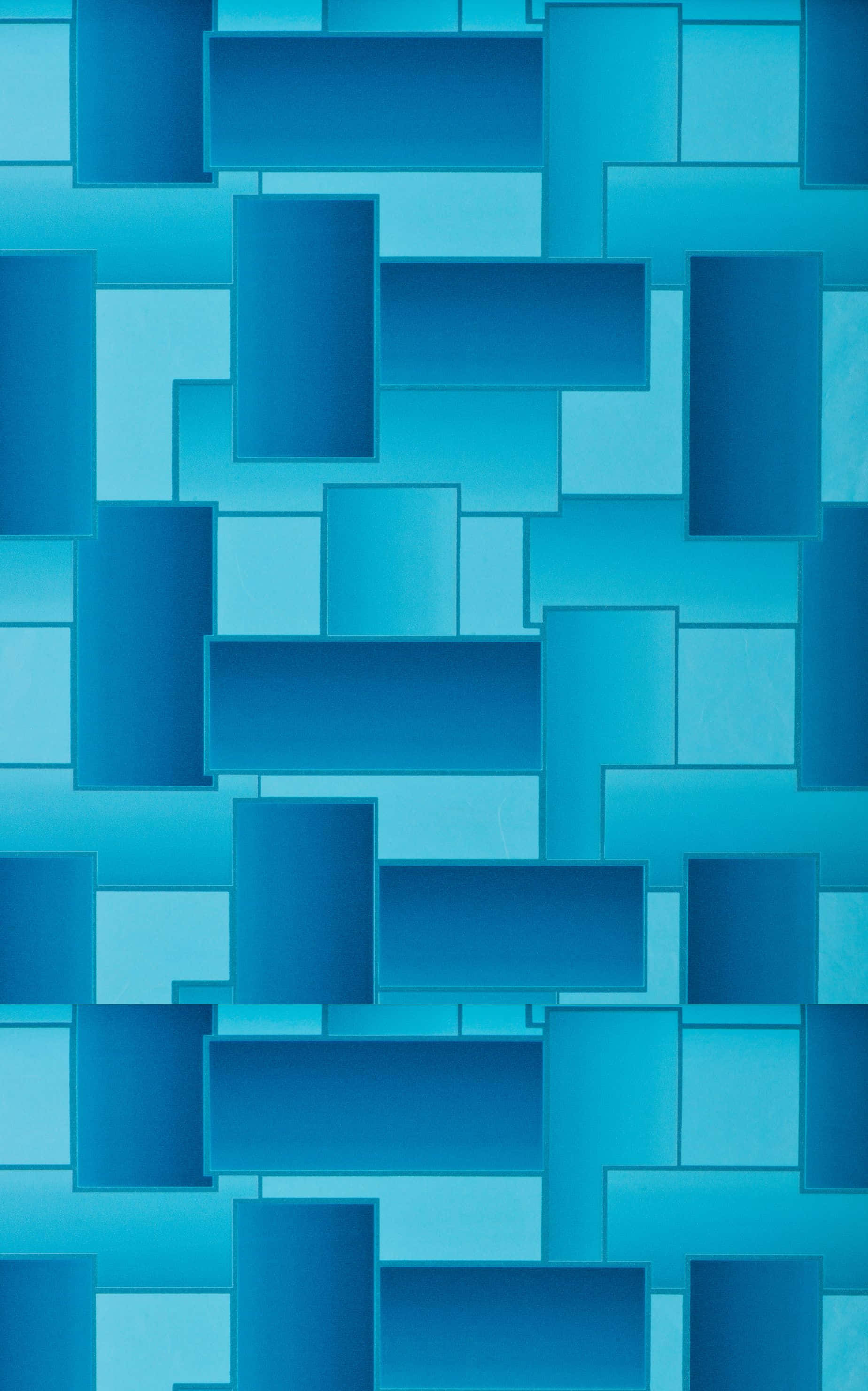 1848x2960, blue, rectangles, 2K Phone Wallpaper