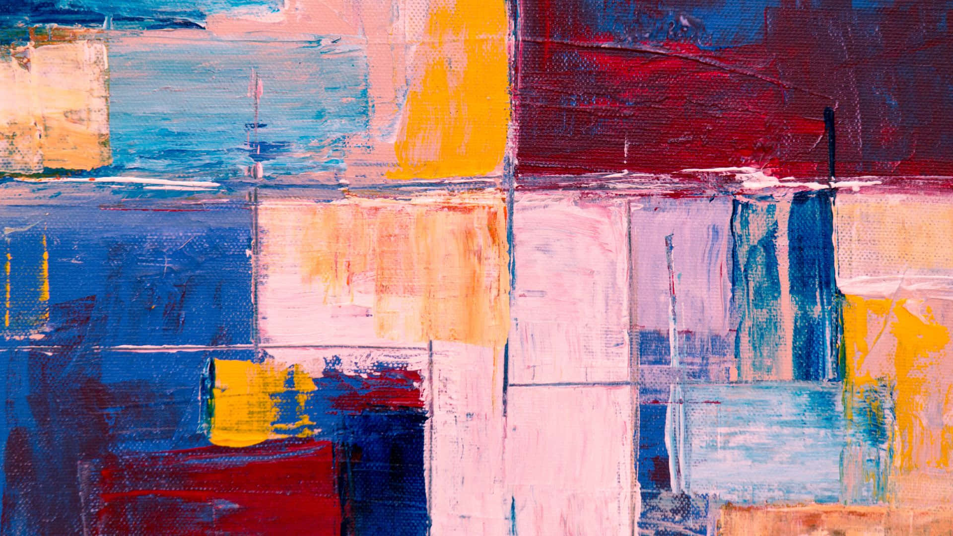 blue, yellow, red, Full HD Desktop Wallpaper