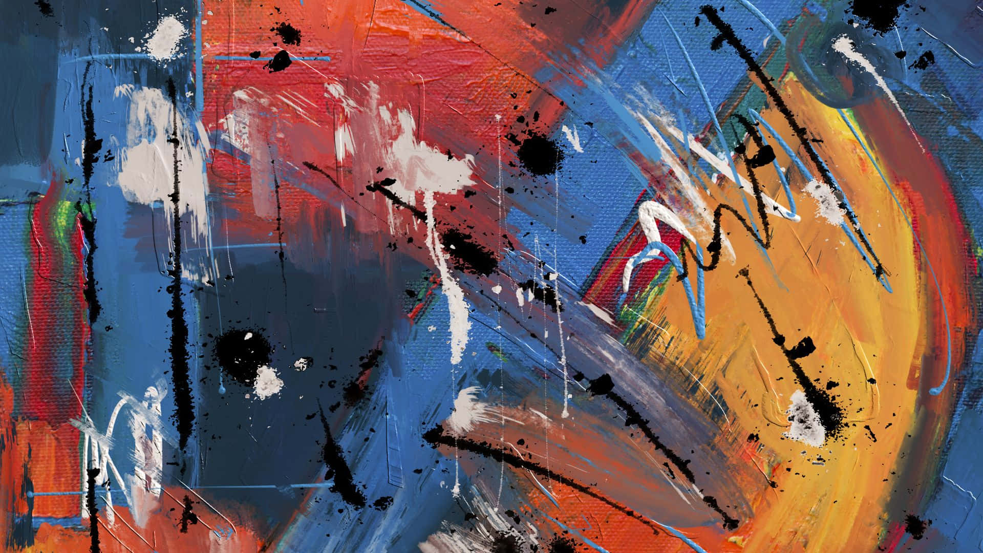 1920 x 1080, abstract, vibrant abstract painting, Full HD Desktop Wallpaper