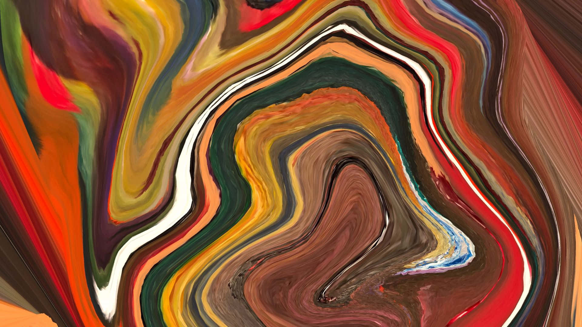 1920 X 1080 Abstract, red orange green, brown, Full HD Desktop Wallpaper