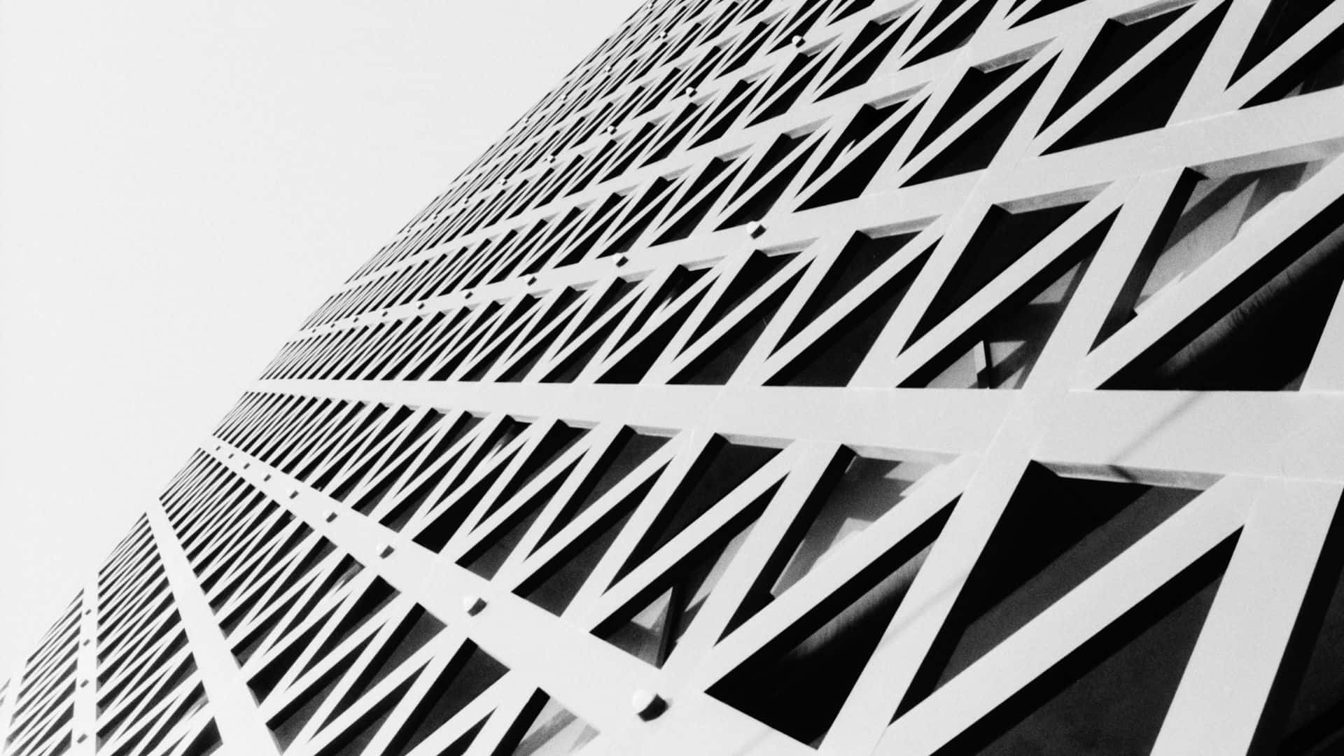 1920 X 1080 Abstract, black and white, modern building, Full HD Desktop Wallpaper
