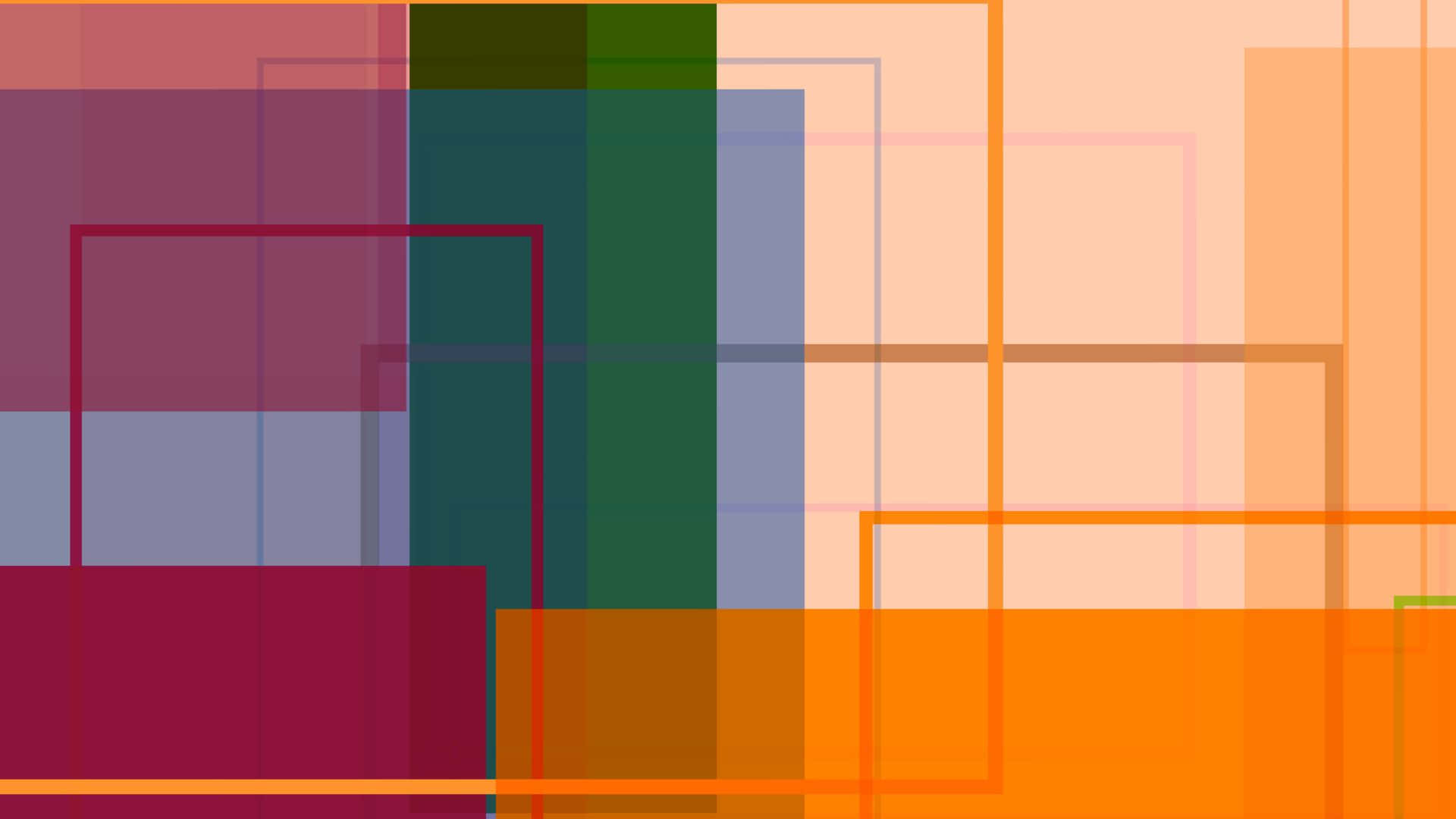 1920 X 1080 Abstract, translucent rectangles, warm and cool tones, Full HD Desktop Wallpaper