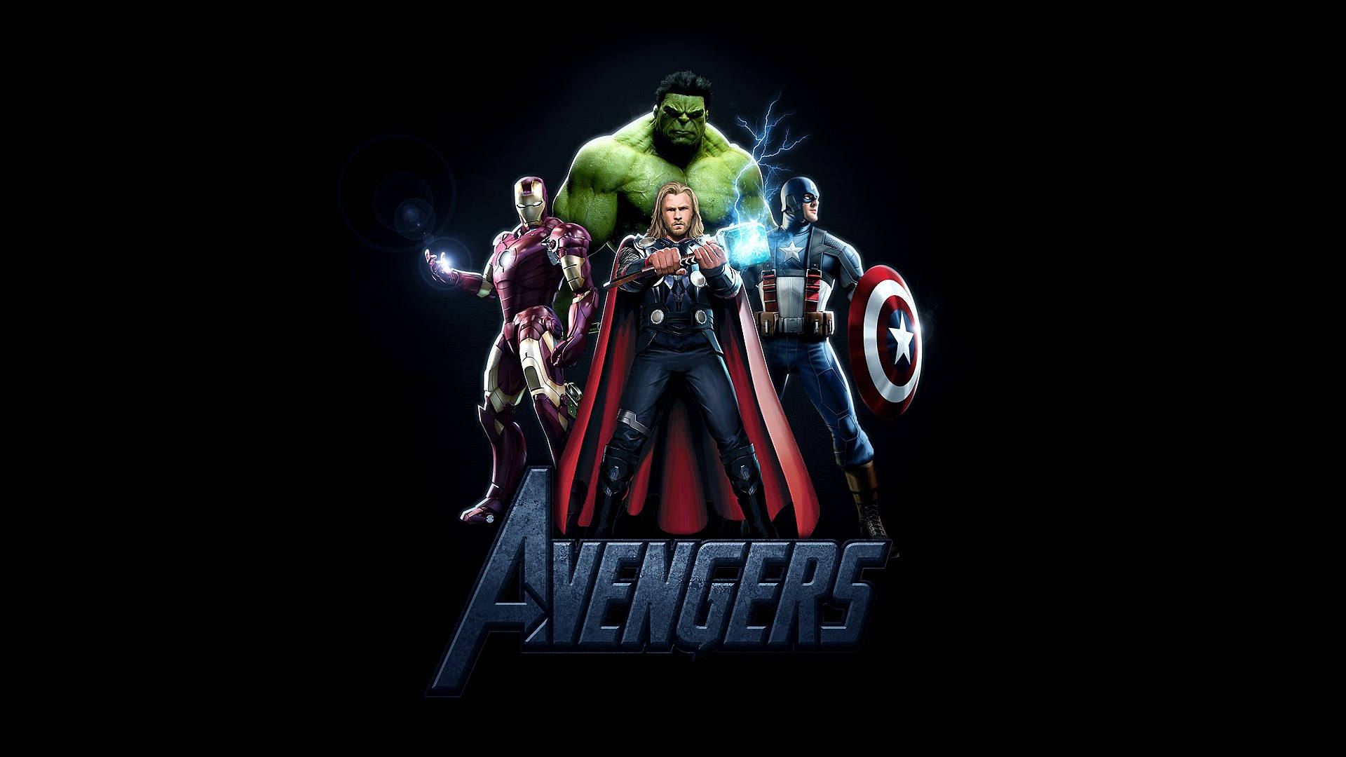 Avengers, Avengers logo, superheroes, Full HD Desktop Wallpaper