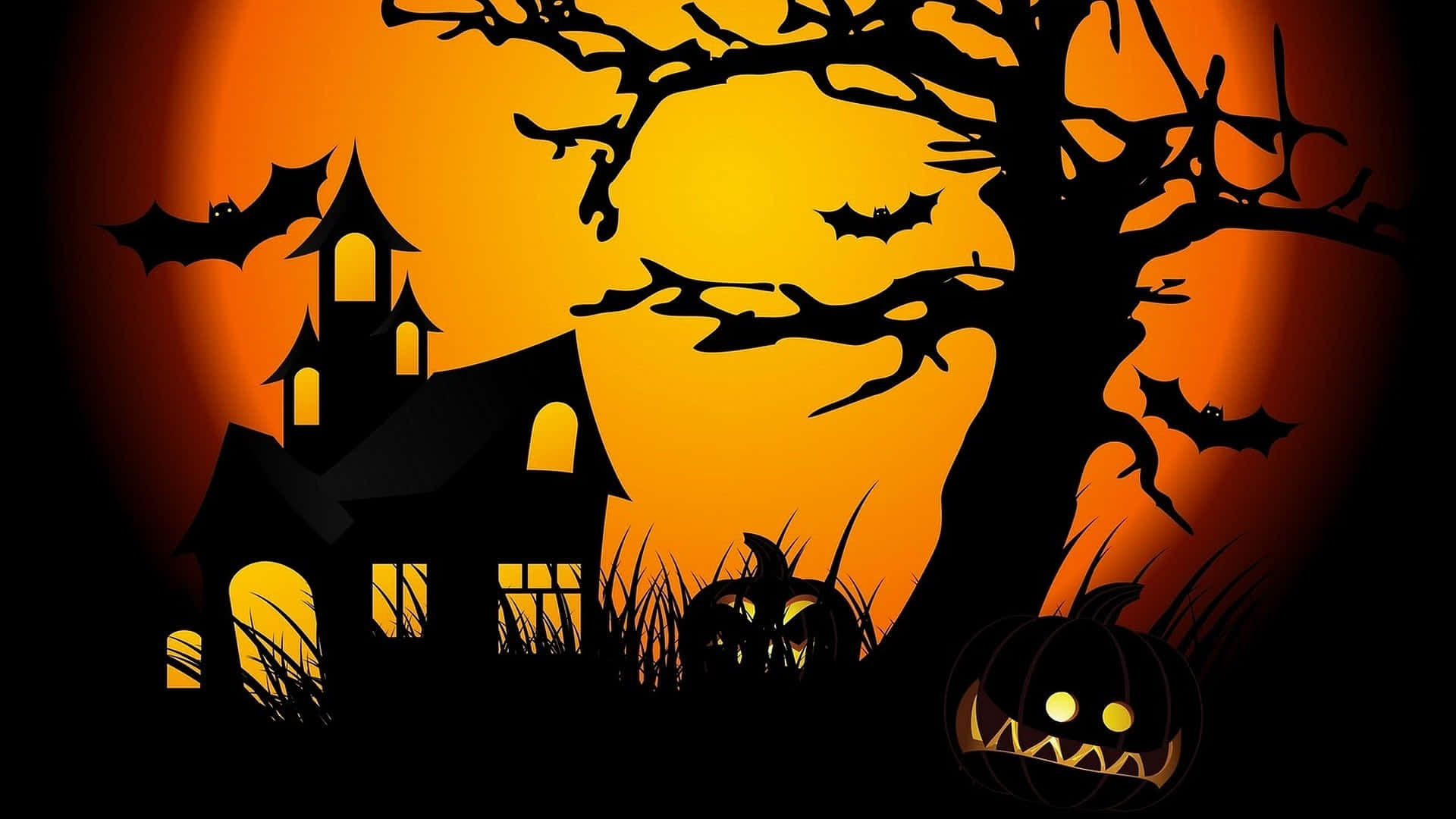 1920 X 1080, Halloween, haunted house, Full HD Desktop Wallpaper