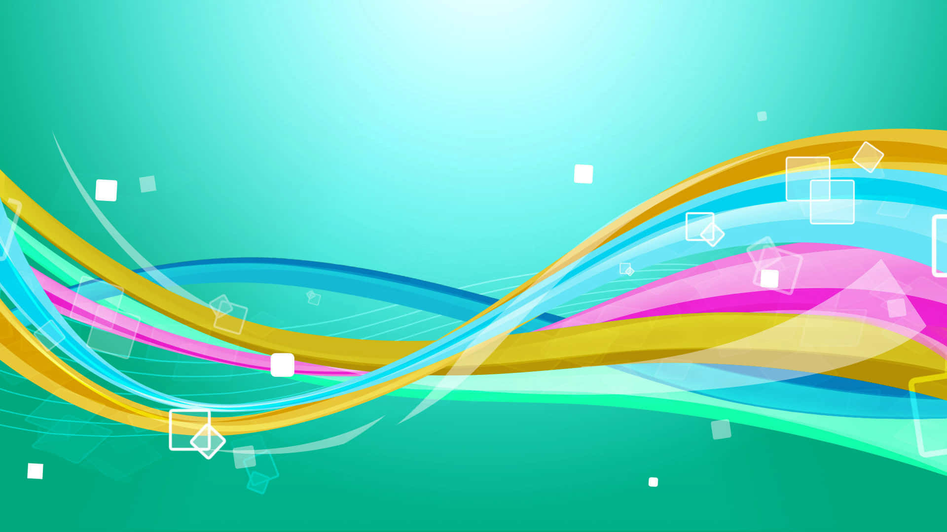 1920 x 1080 hd, teal background, vibrant flowing ribbons, Full HD Desktop Wallpaper