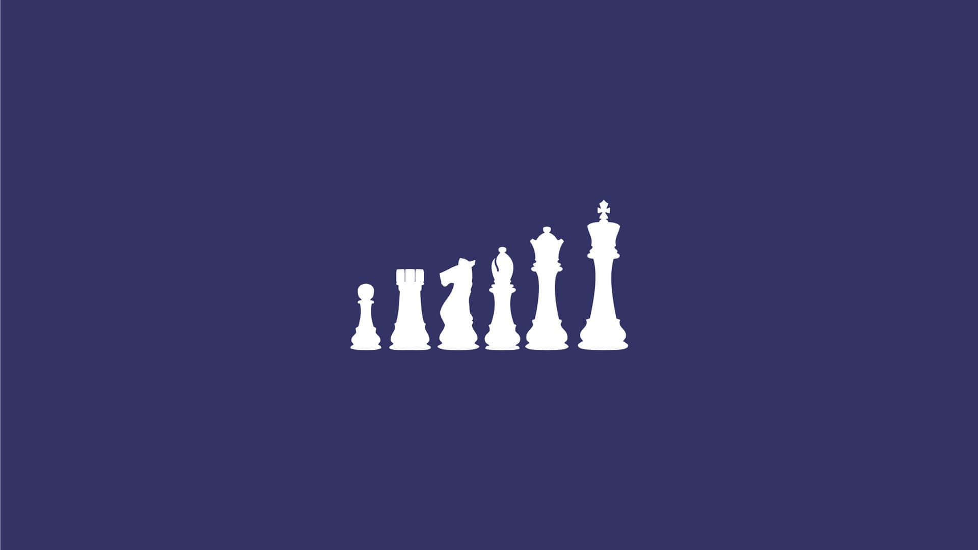 1920 x 1080, minimalist, white chess pieces, Full HD Desktop Wallpaper