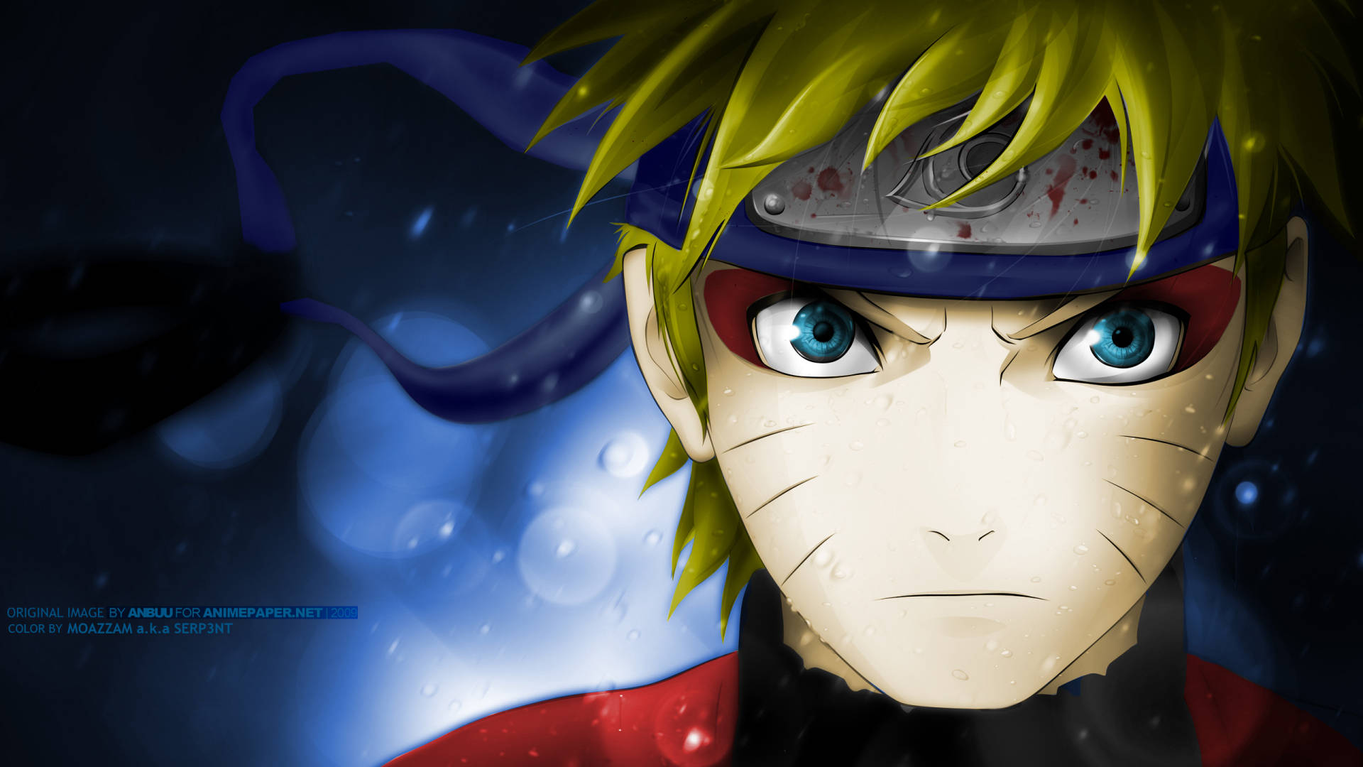 1920 x 1080, anime, blue, Full HD Desktop Wallpaper
