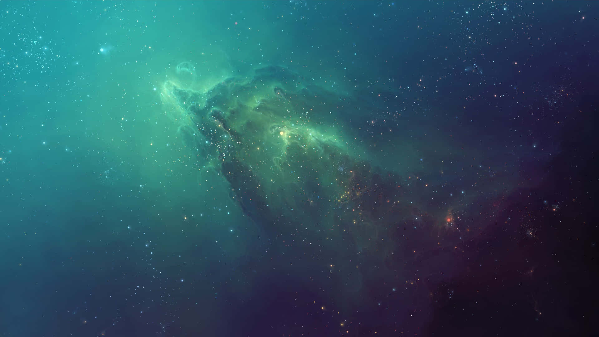 1920 X 1080 Nebula, emerald, teal, Full HD Desktop Wallpaper