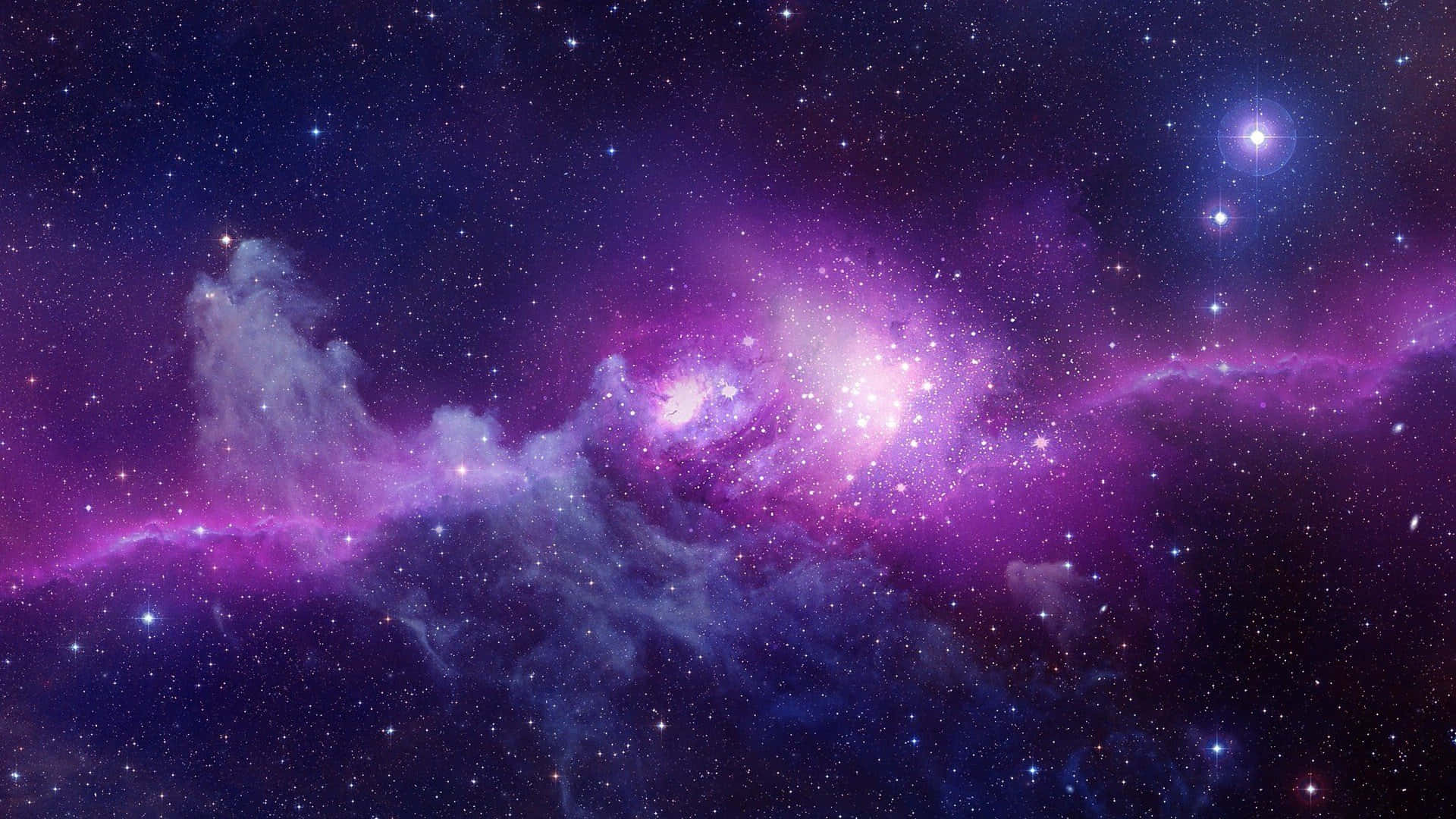 1920 X 1080 Nebula, purple, blue, Full HD Desktop Wallpaper