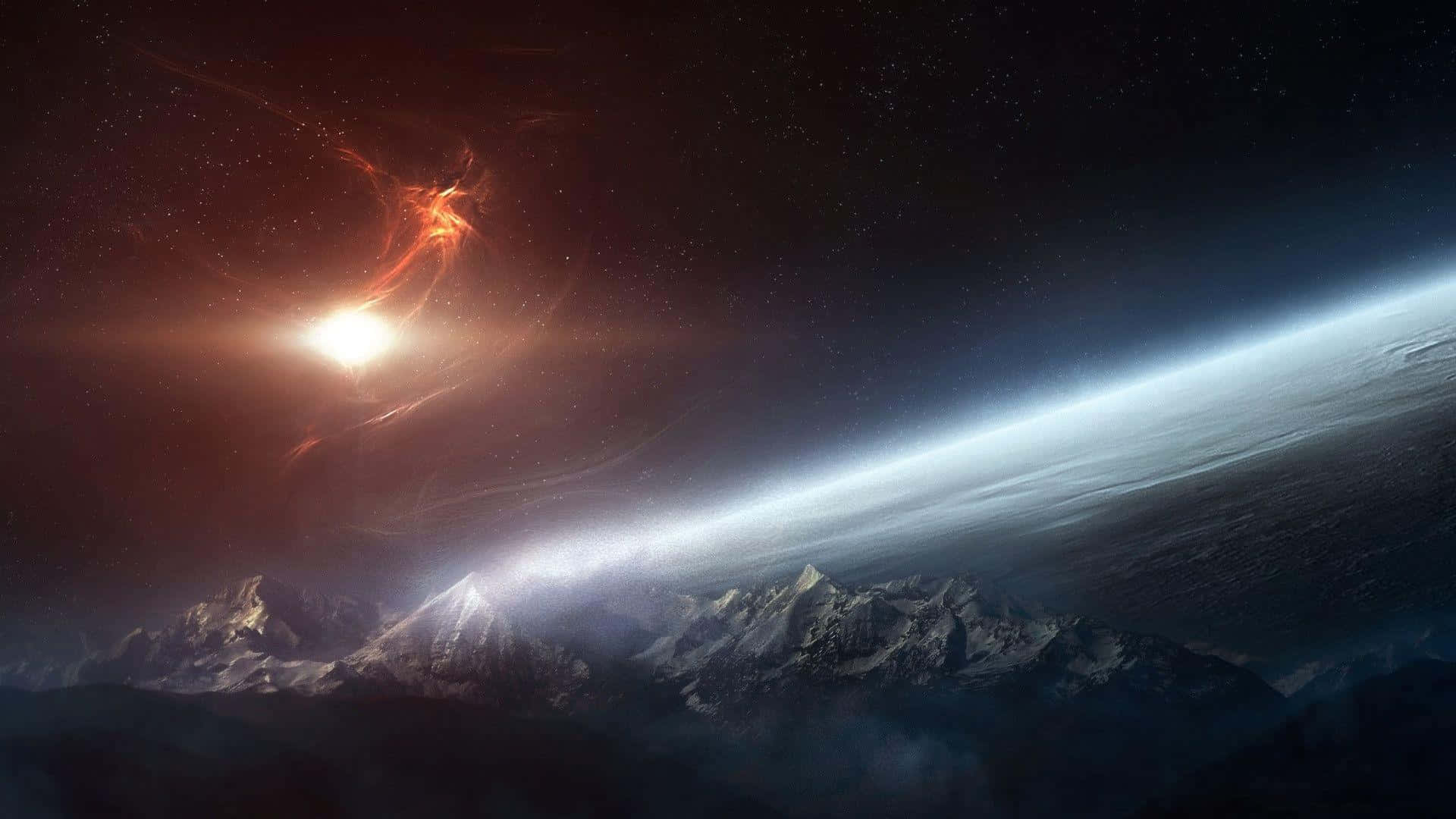 1920 x 1080 nebula, cosmic nebula, starfield, Full HD Desktop Wallpaper