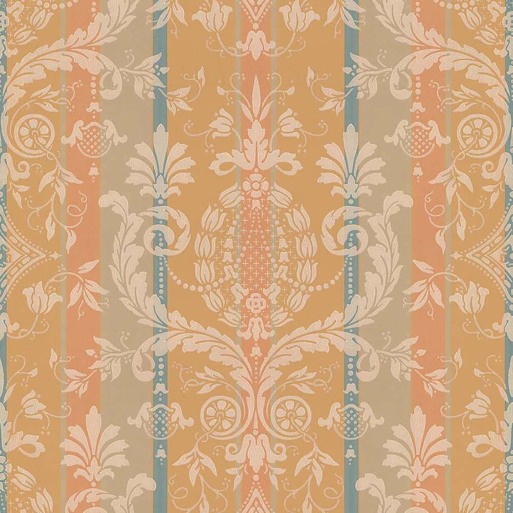 Art Deco, damask, peach beige, SD Desktop Wallpaper