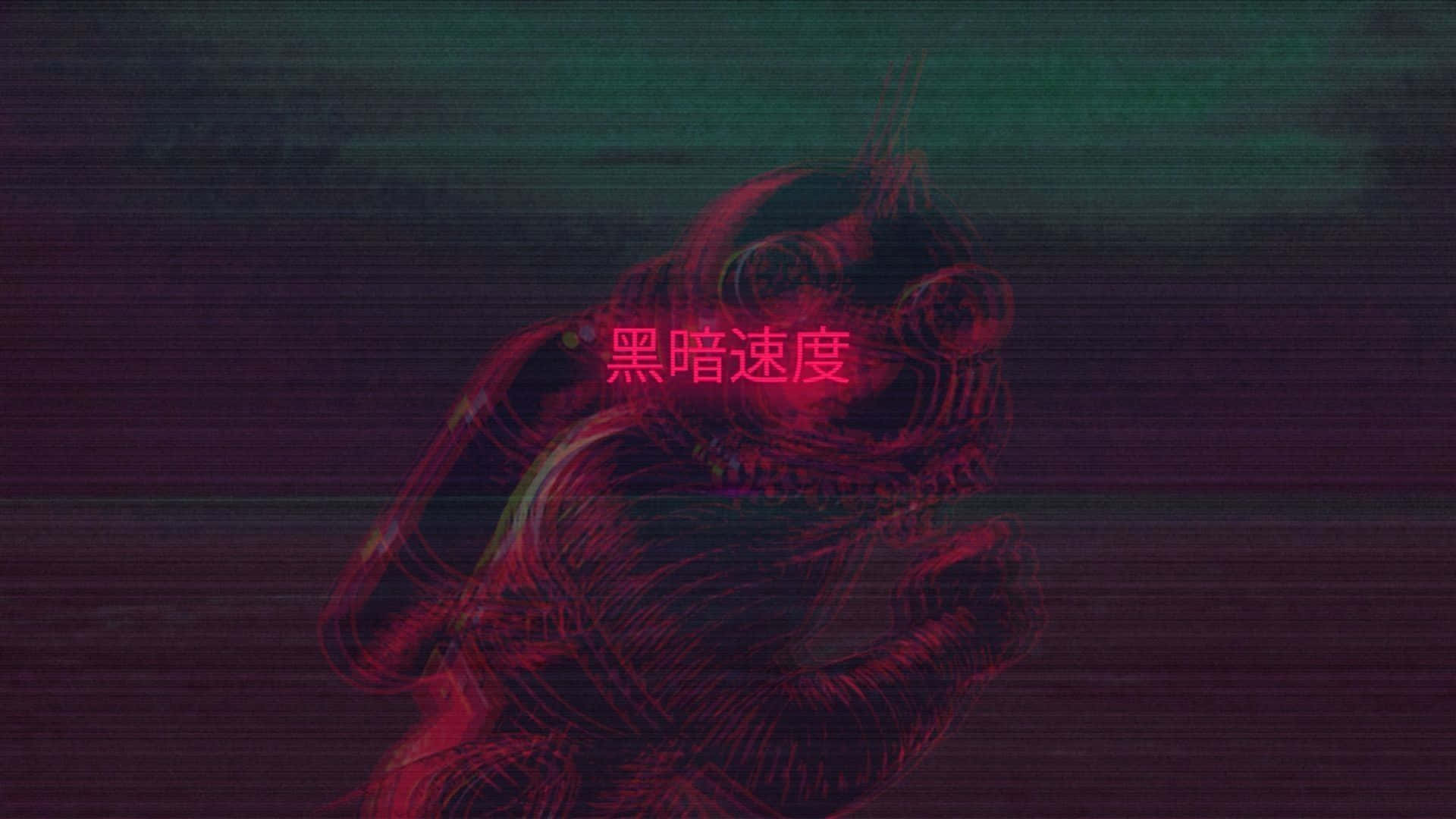 1920x1080 aesthetic, glitchy red outline, monstrous figure, Full HD Desktop Wallpaper