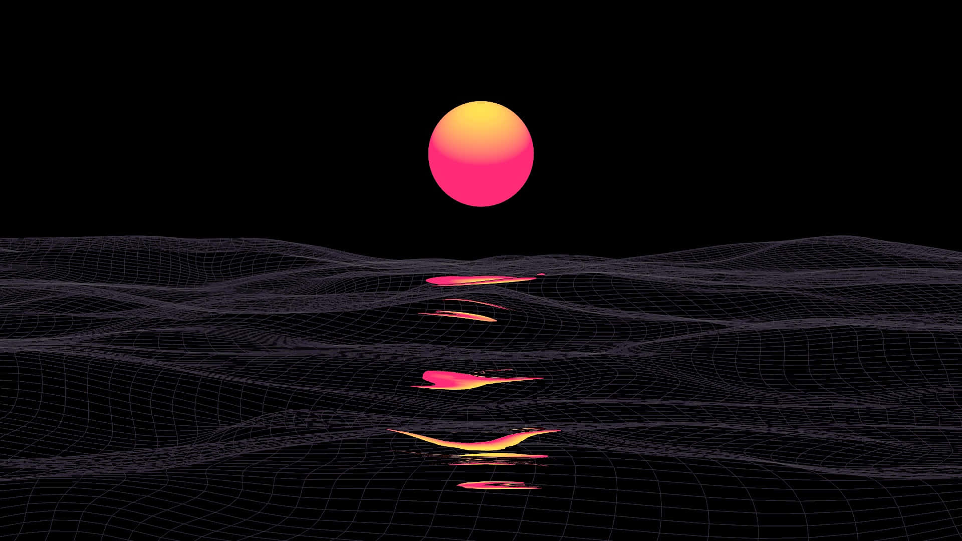 1920x1080 Amoled, Sunset, pink, Full HD Desktop Wallpaper