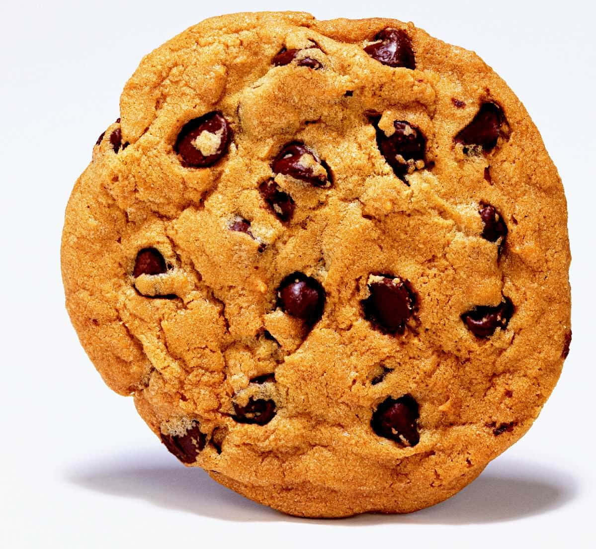 perfect chocolate chip cookie, golden-brown chocolate chip cookie, melted chocolate chunks, SD Desktop Wallpaper