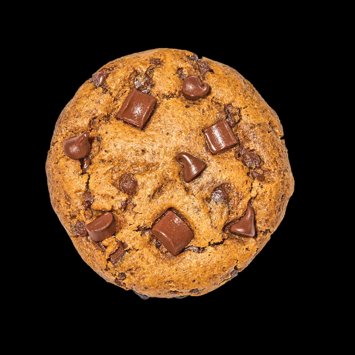 chocolate chip cookie, golden brown, melted chocolate chunks, SD Desktop Wallpaper