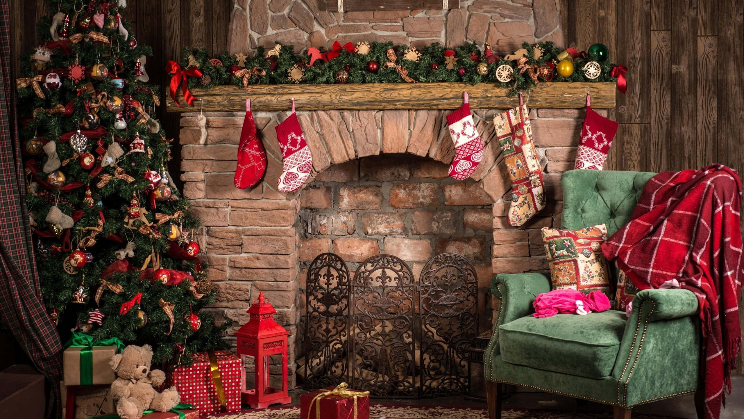 1920x1080 HD Christmas, Christmas, decorated tree, 2K Desktop Wallpaper